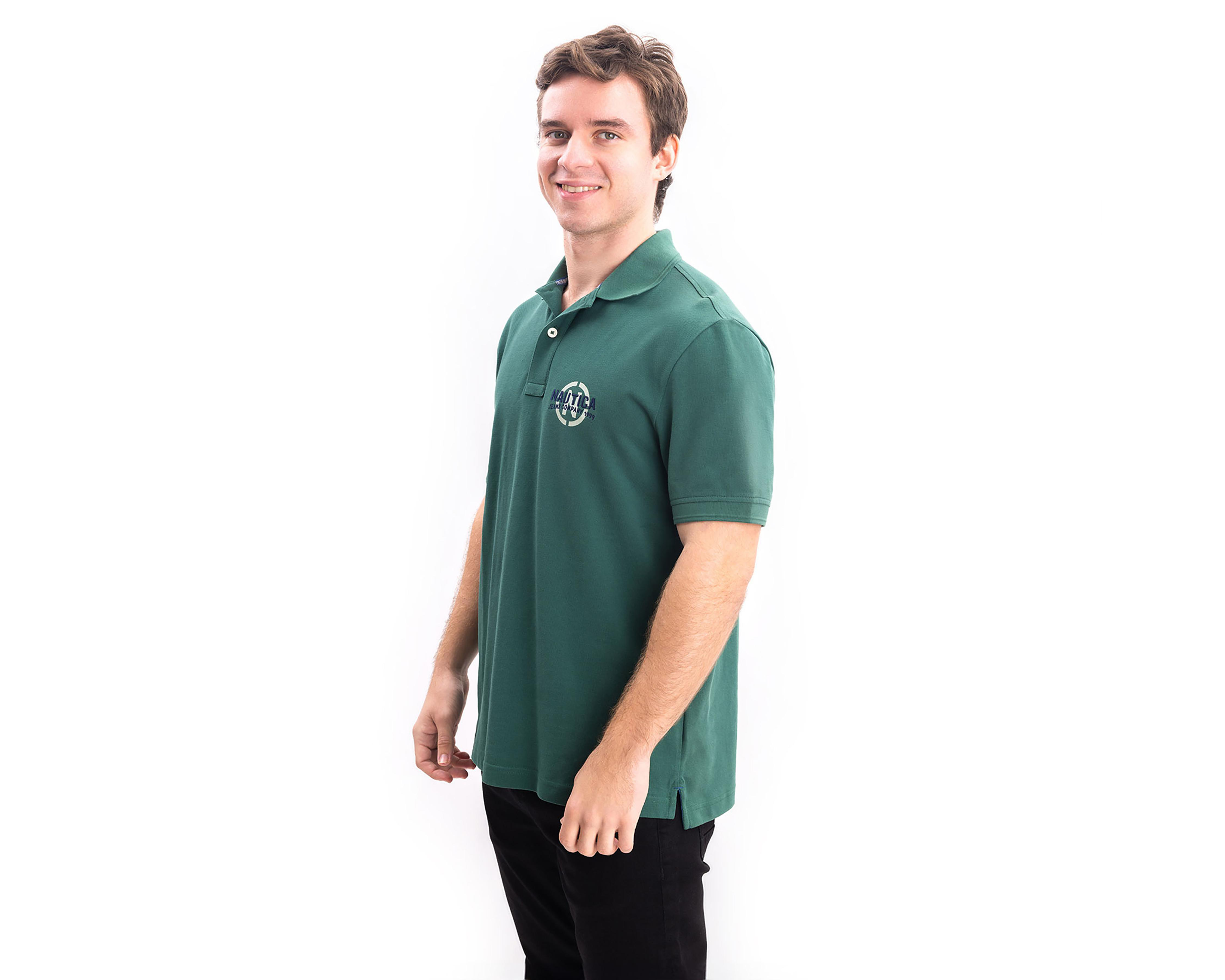 Foto 4 pulgar | Playera Polo Nautica Jeans Co Verde para Hombre
