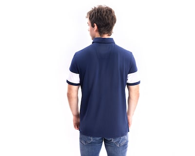 Foto 2 | Playera Polo Nautica Jeans Co Manga Corta Azul Marino para Hombre
