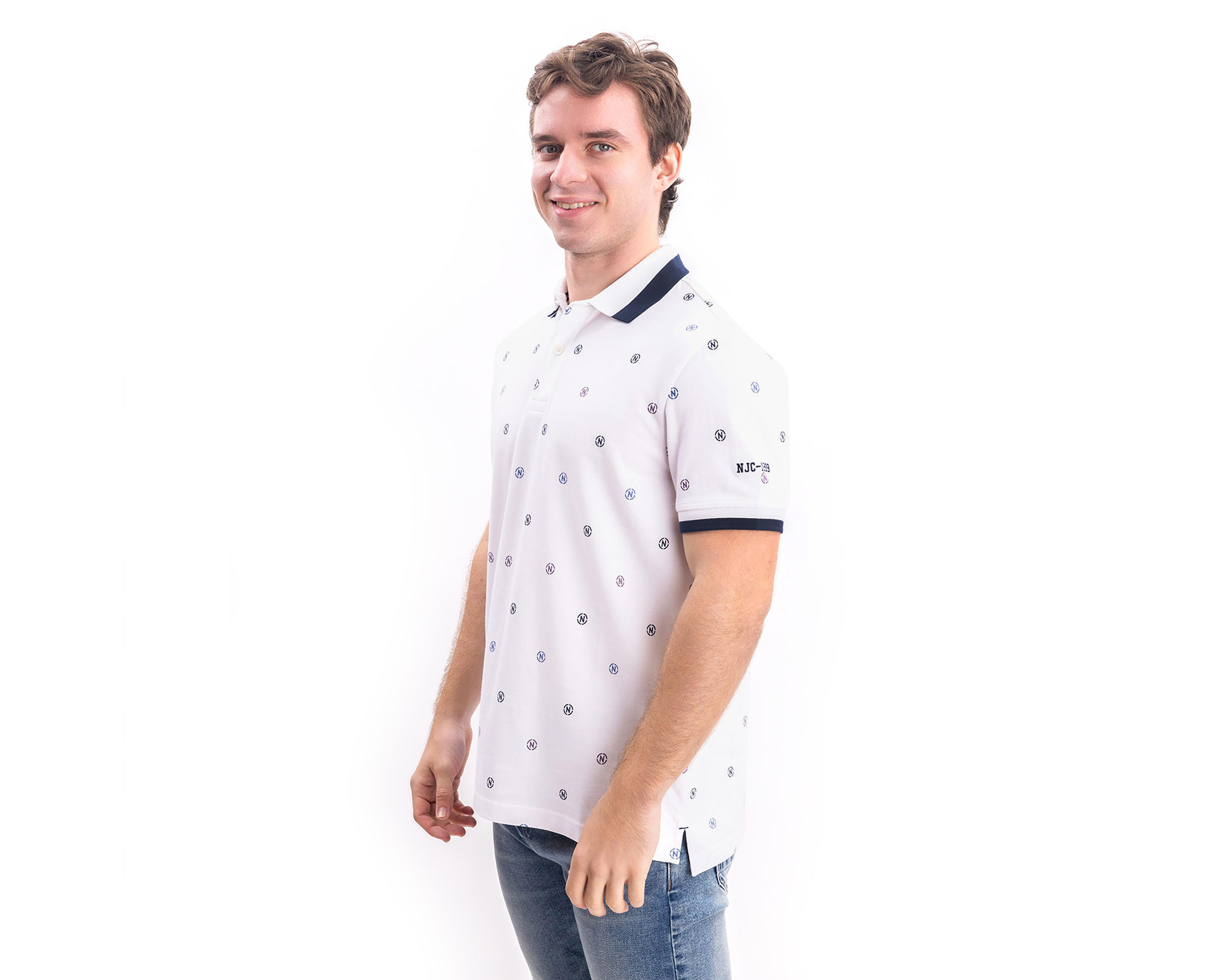 Foto 3 | Playera Polo Nautica Jeans Co Blanca para Hombre
