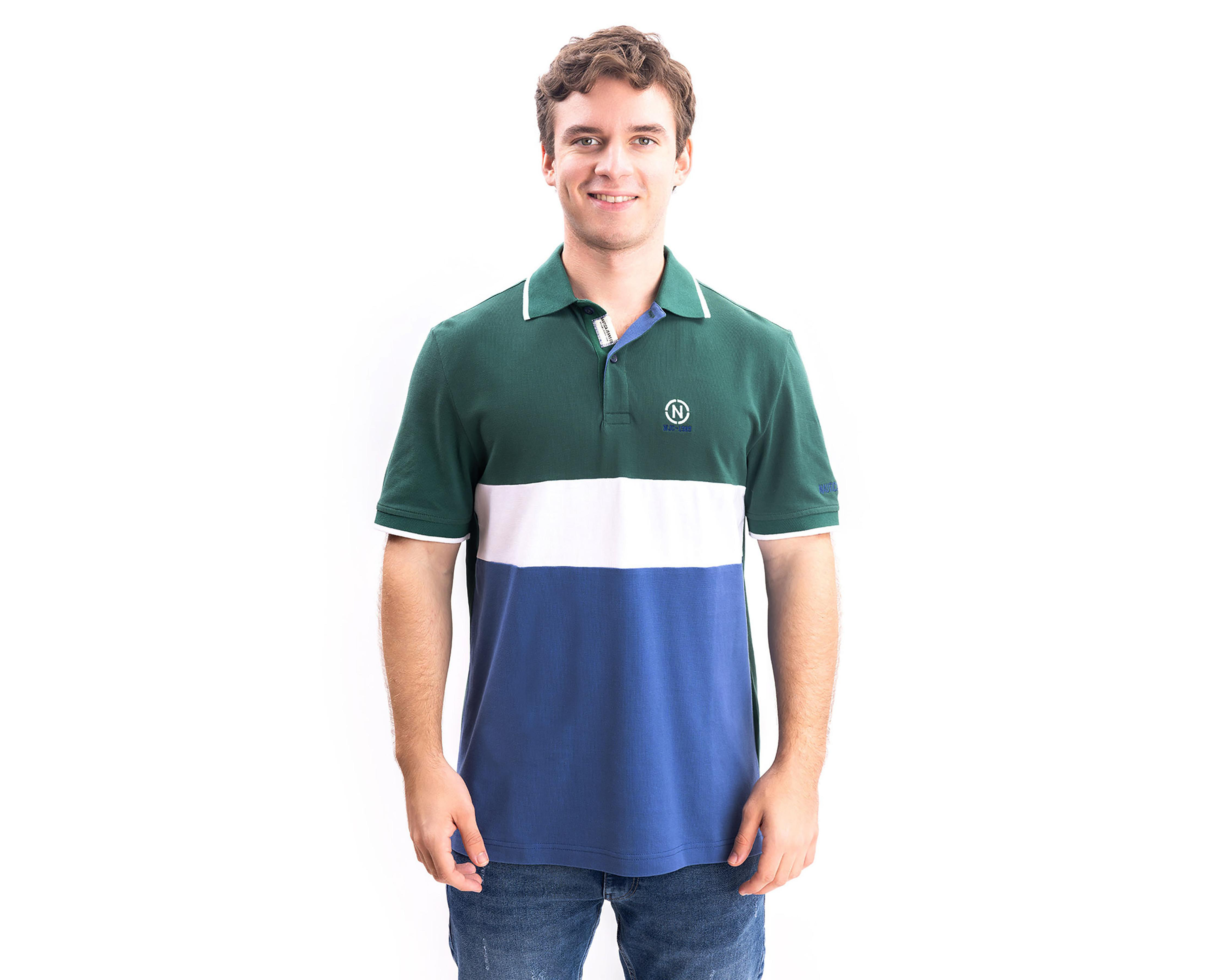 Foto 2 pulgar | Playera Polo Nautica Jeans Co Multicolor para Hombre
