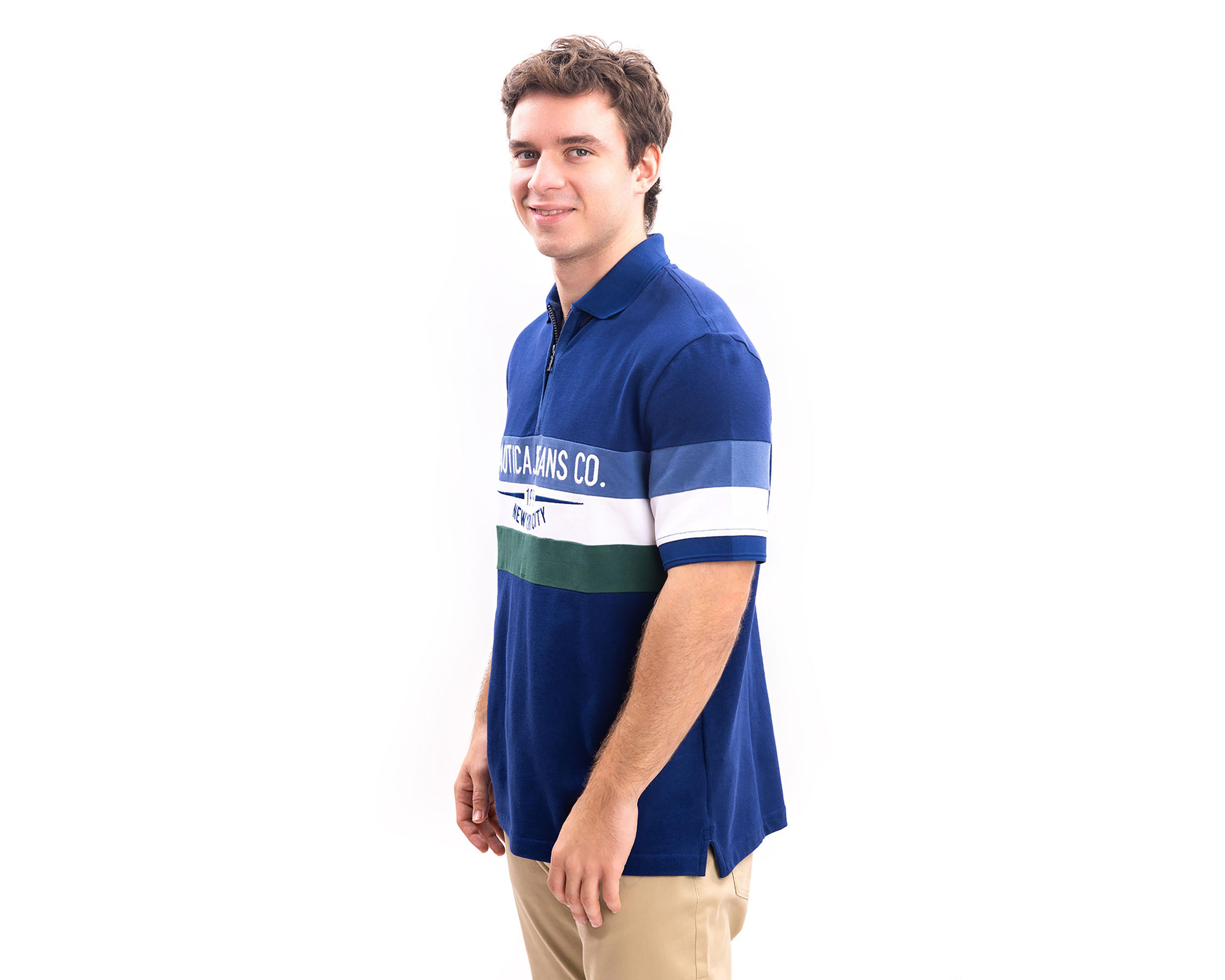 Foto 4 pulgar | Playera Polo Nautica Jeans Co Azul para Hombre
