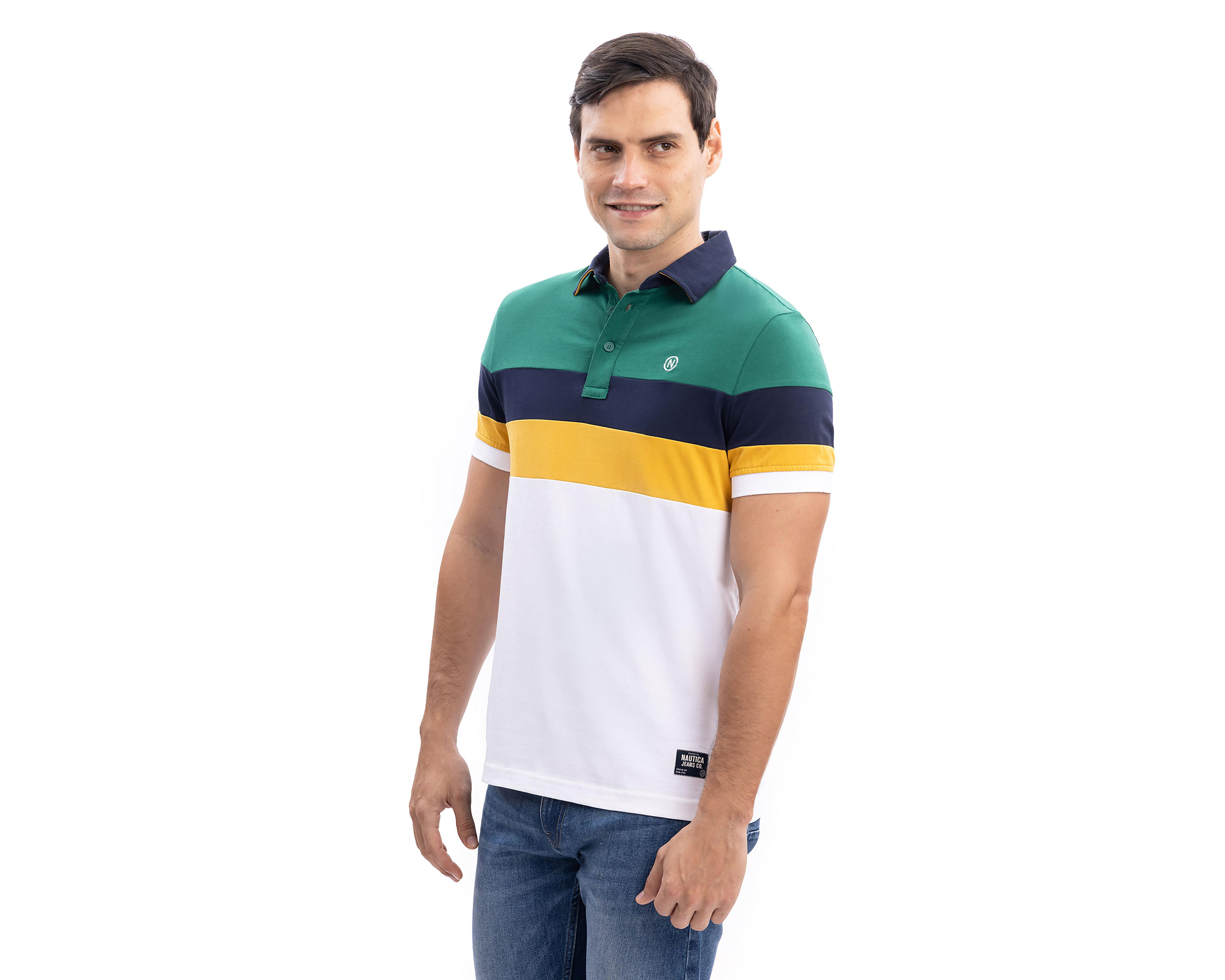 Foto 4 pulgar | Playera Polo Nautica Jeans Co Multicolor para Hombre