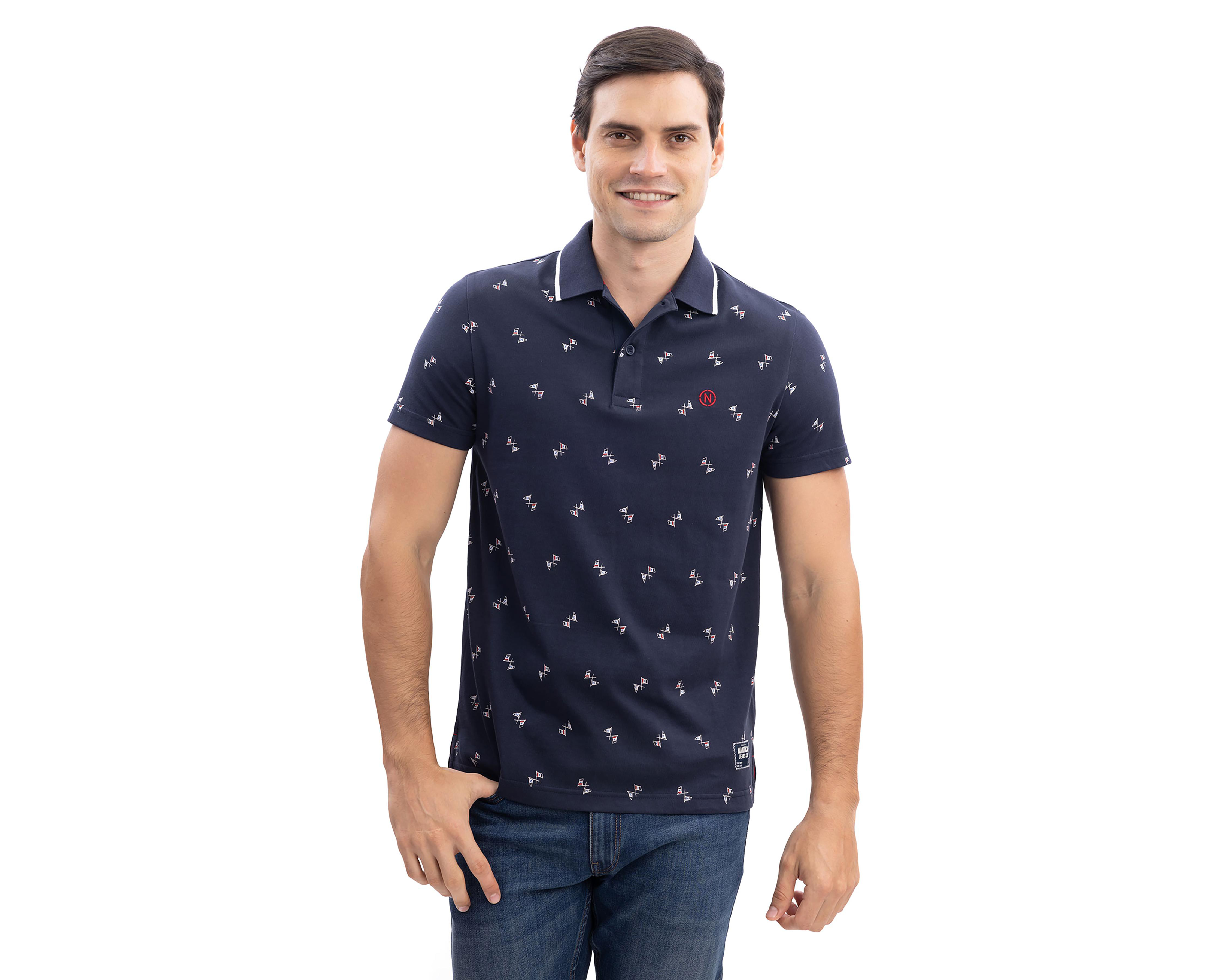 Foto 2 pulgar | Playera Polo Nautica Jeans Co Azul Marino para Hombre