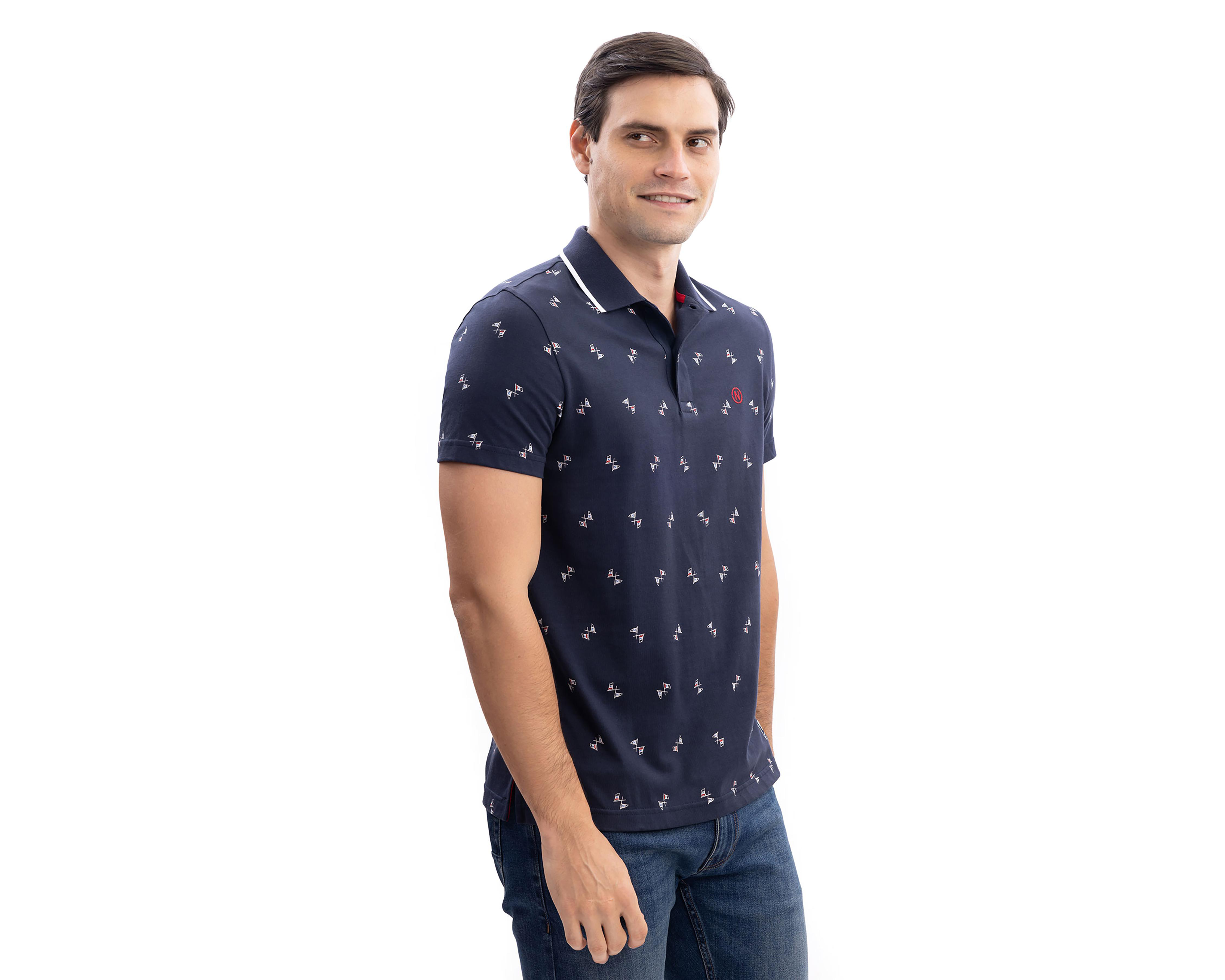 Foto 4 pulgar | Playera Polo Nautica Jeans Co Azul Marino para Hombre