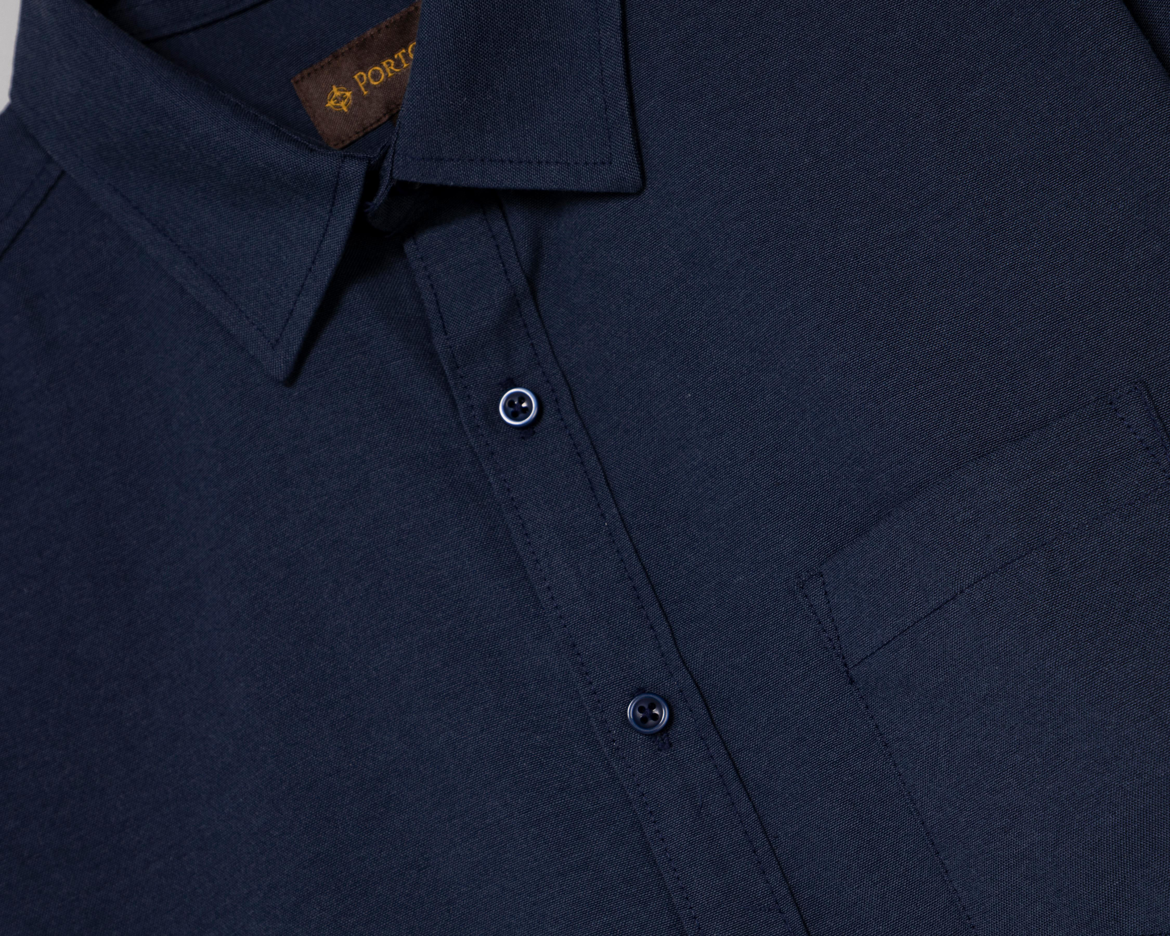 Foto 3 | Camisa Casual Regular Porto Sur Lisa para Hombre