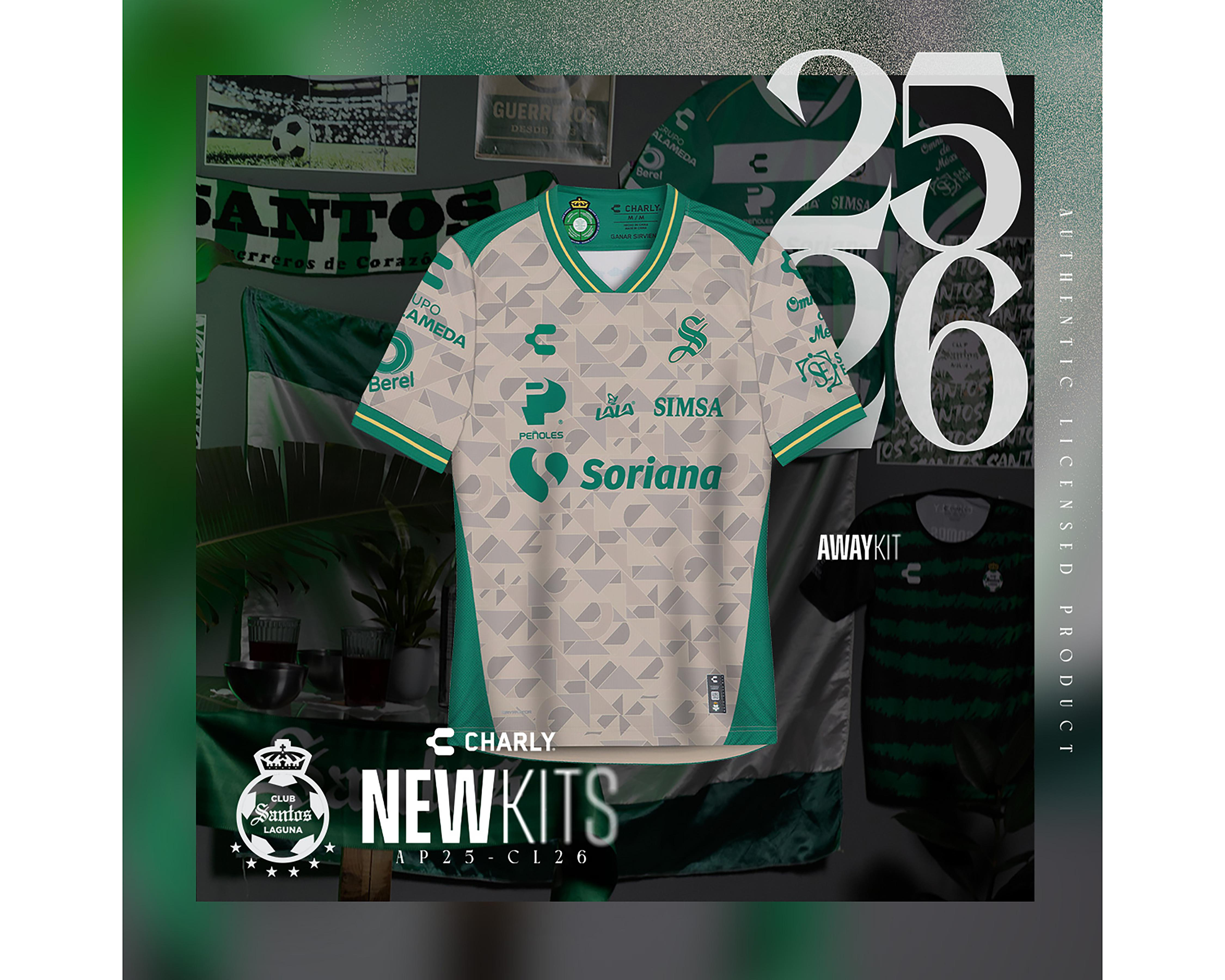 Foto 4 | Jersey Charly Santos Laguna Visitante 25/26 para Hombre