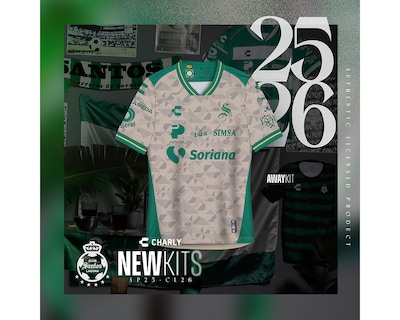 Foto 4 | Jersey Charly Santos Laguna Visitante 25/26 para Hombre