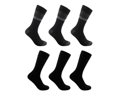 Foto 1 | Calcetas Largas de Vestir Fruit of The Loom para Hombre 6 Pares
