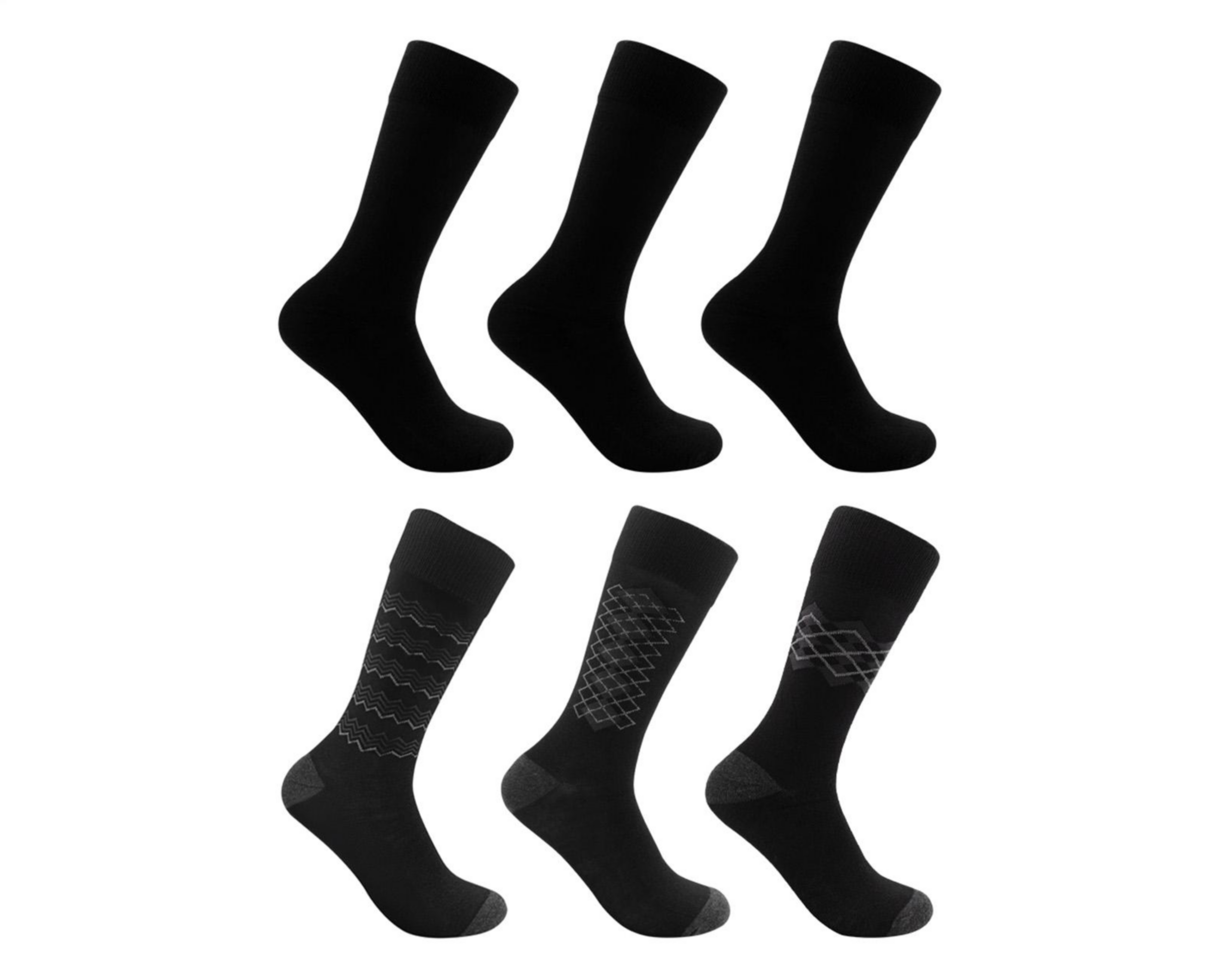 Calcetas Largas de Vestir Fruit of The Loom para Hombre 6 Pares