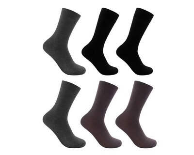 Foto 1 | Calcetas Largas de Vestir Fruit of The Loom para Hombre 6 Pares