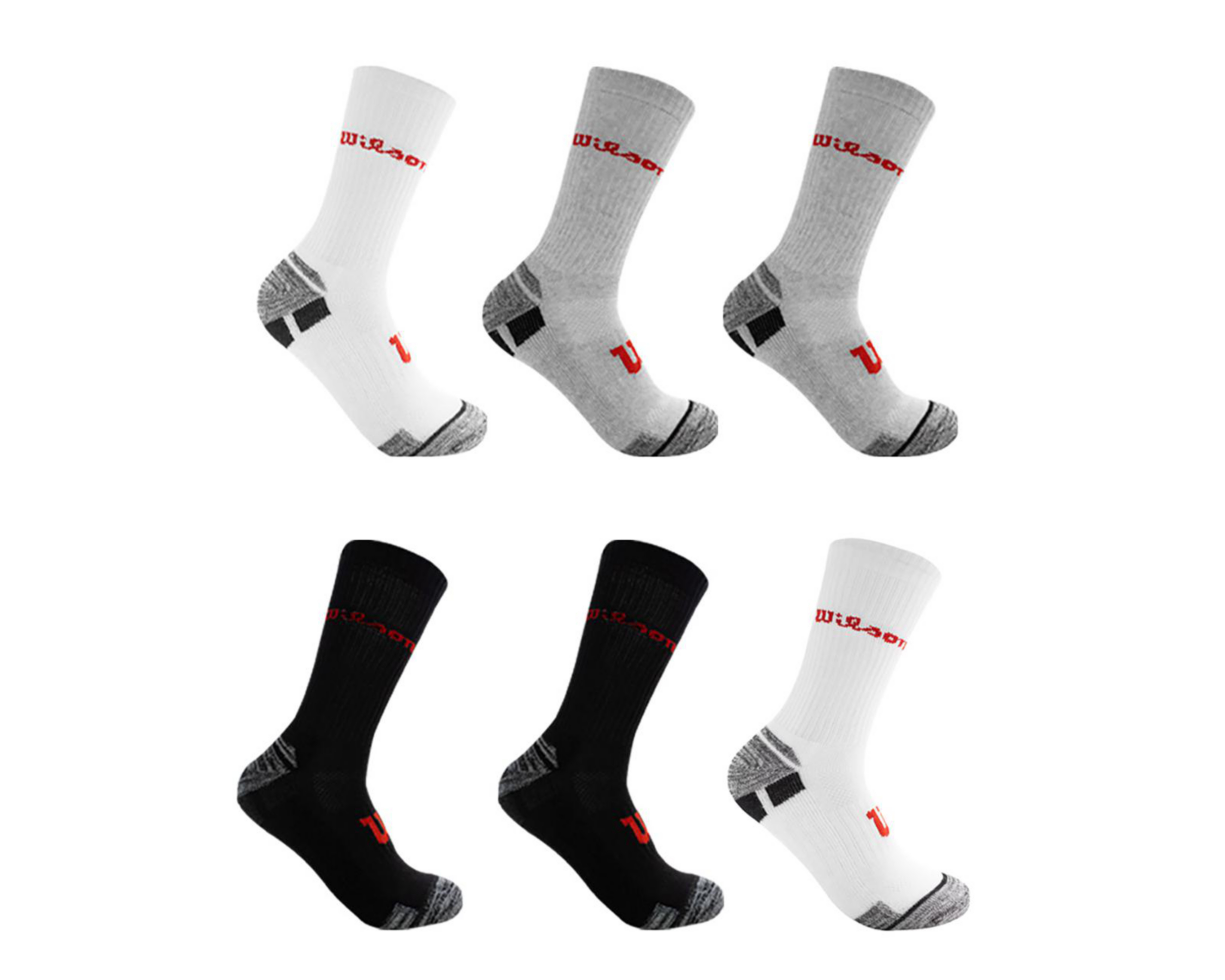 Calcetas Deportivas Wilson para Hombre 6 Pares
