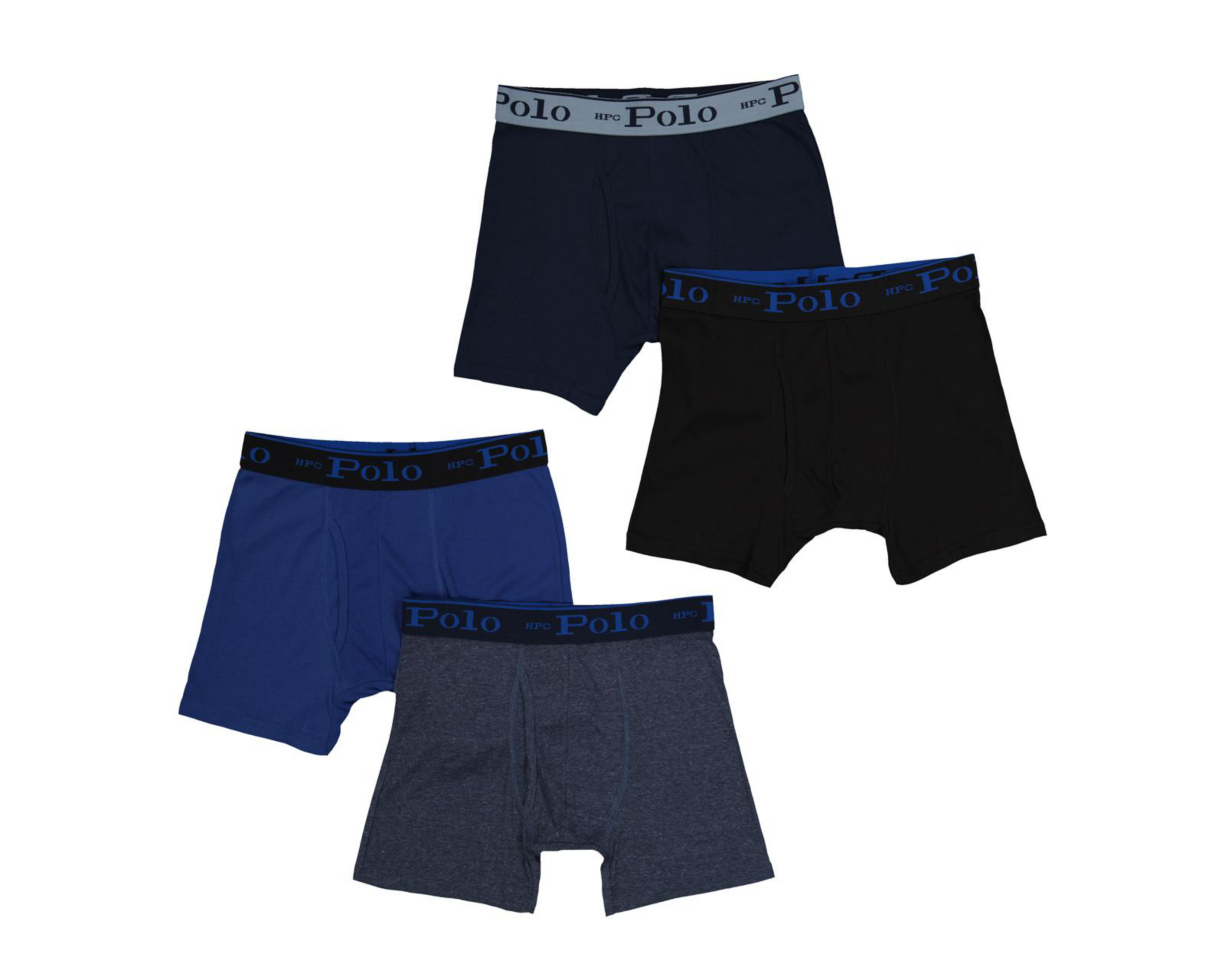 Bóxer Largo HPC Polo para Hombre 4 Piezas
