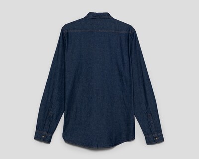 Foto 2 | Camisa Casual de Algodón Refill Regular Azul para Hombre