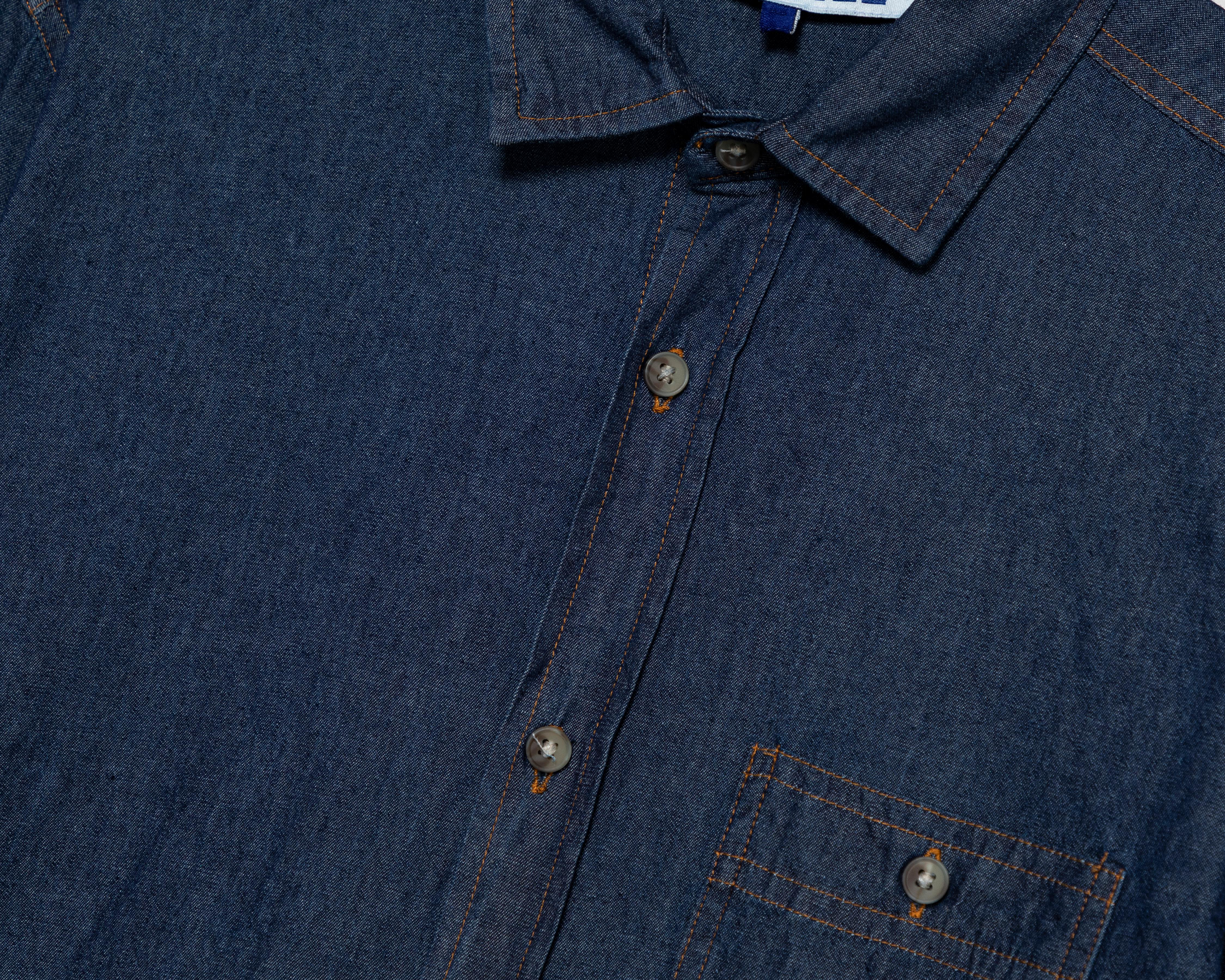 Foto 4 pulgar | Camisa Casual de Algodón Refill Regular Azul para Hombre