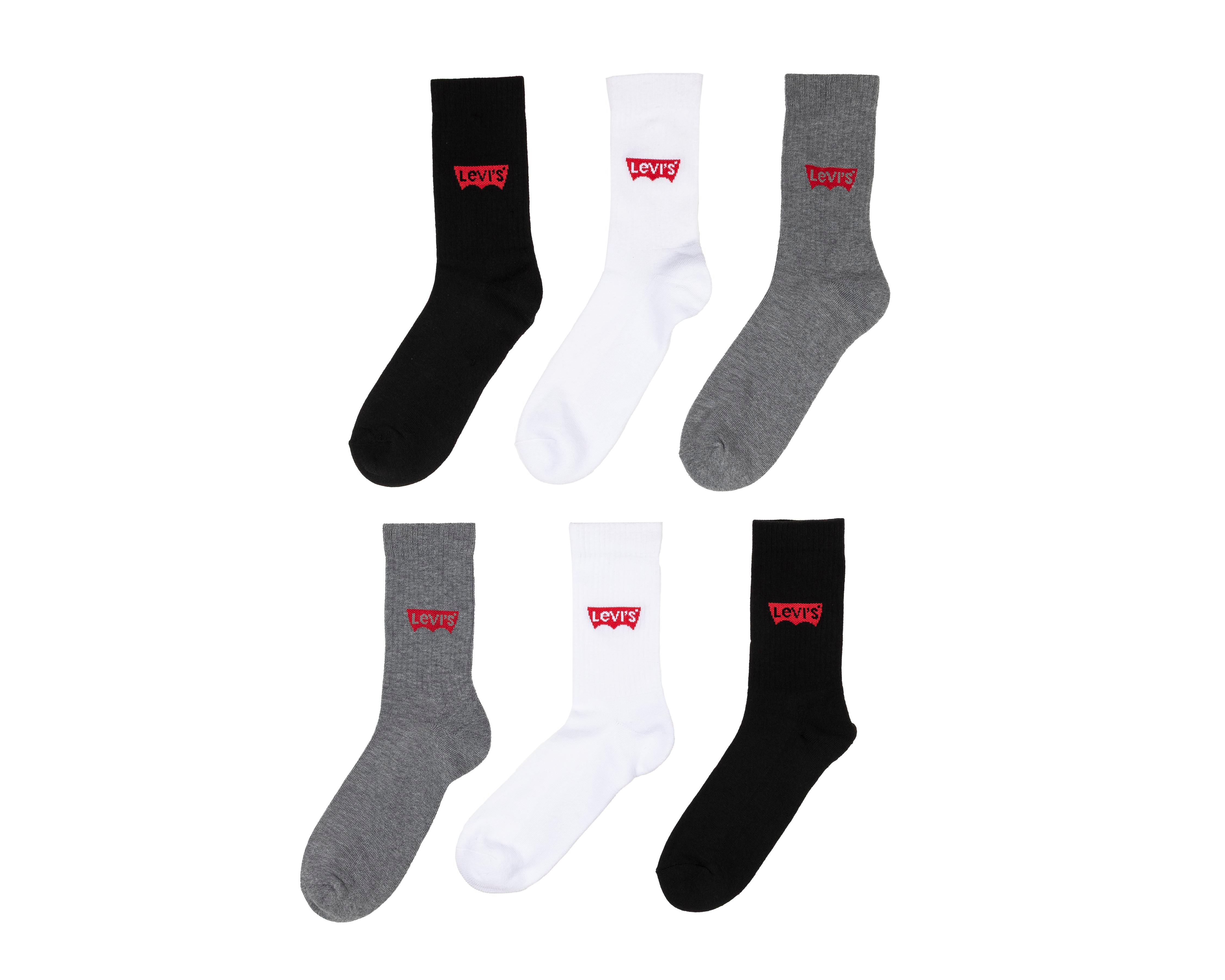 Calcetas Largas Deportivas Levi's para Hombre 6 Pares