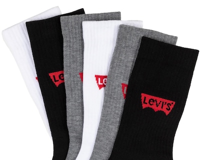 Foto 2 | Calcetas Largas Deportivas Levi's para Hombre 6 Pares