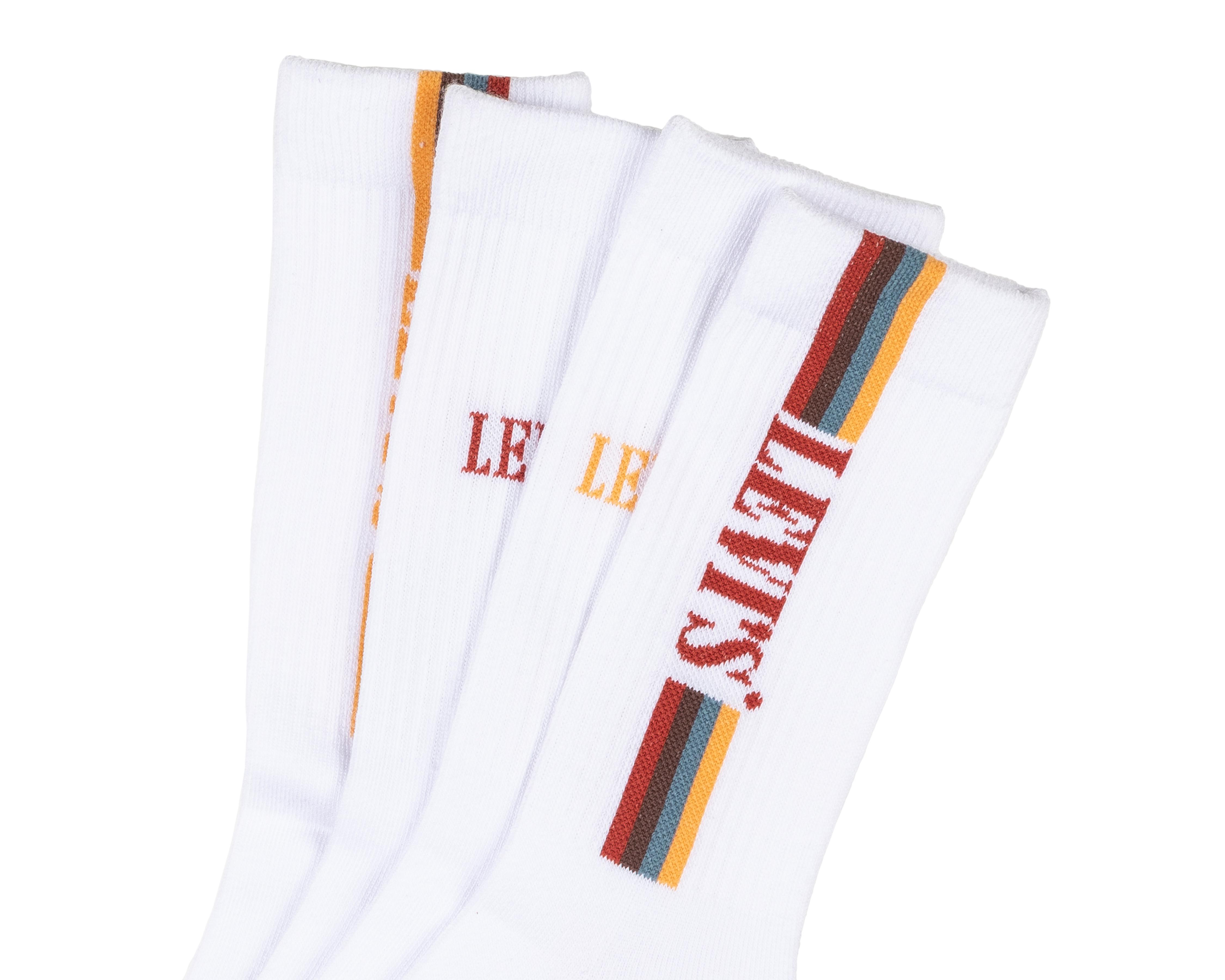 Foto 2 | Calcetas Largas Levi's para Hombre 4 Pares