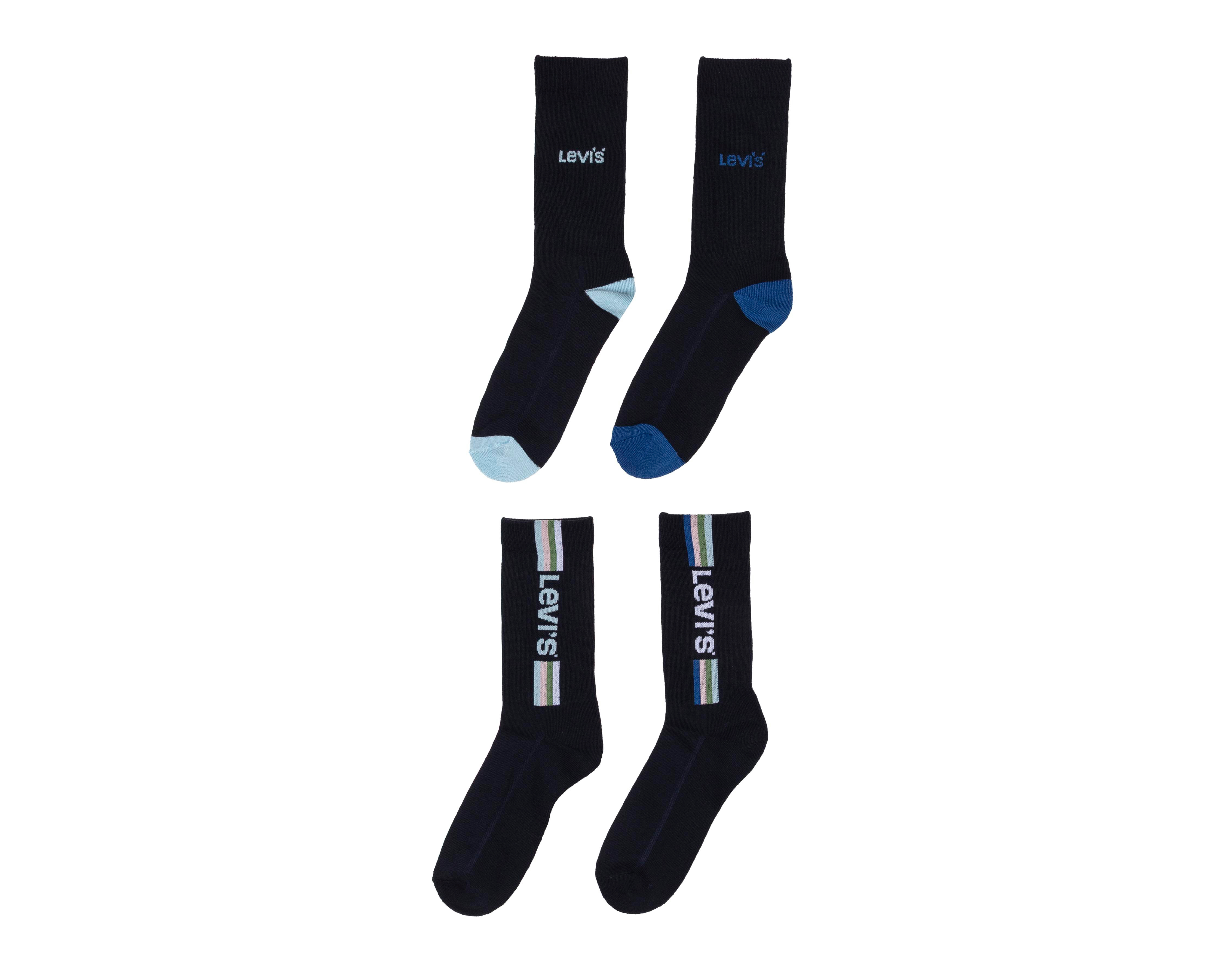 Foto 1 | Calcetas Largas Levi's para Hombre 4 Pares