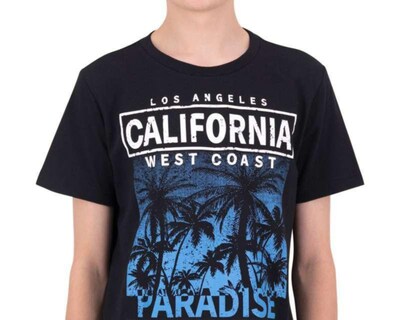 Foto 3 | Playera Negra Juvenil marca Rio Beach