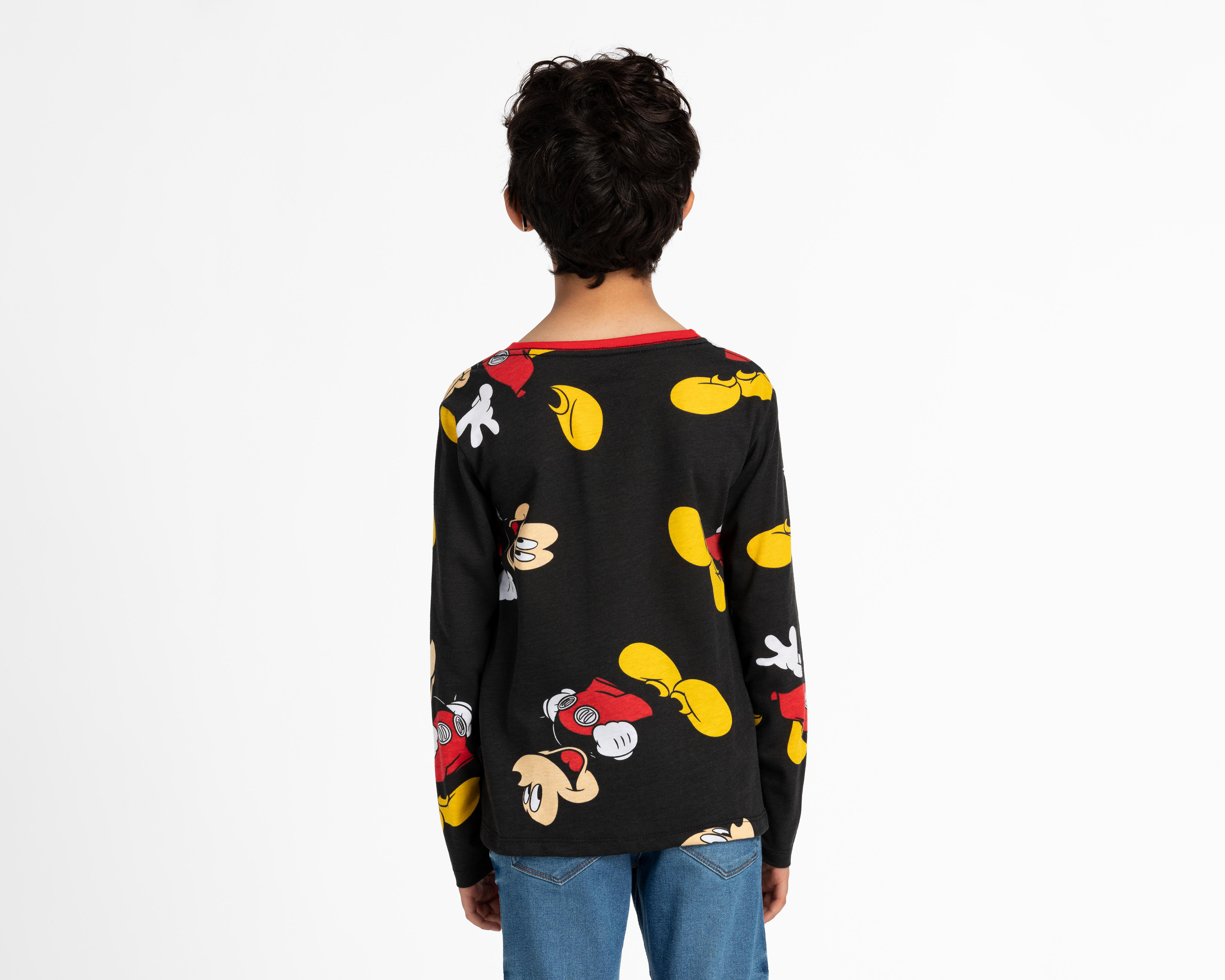 Foto 2 | Playera Disney Mickey Mouse Estampada para Niño