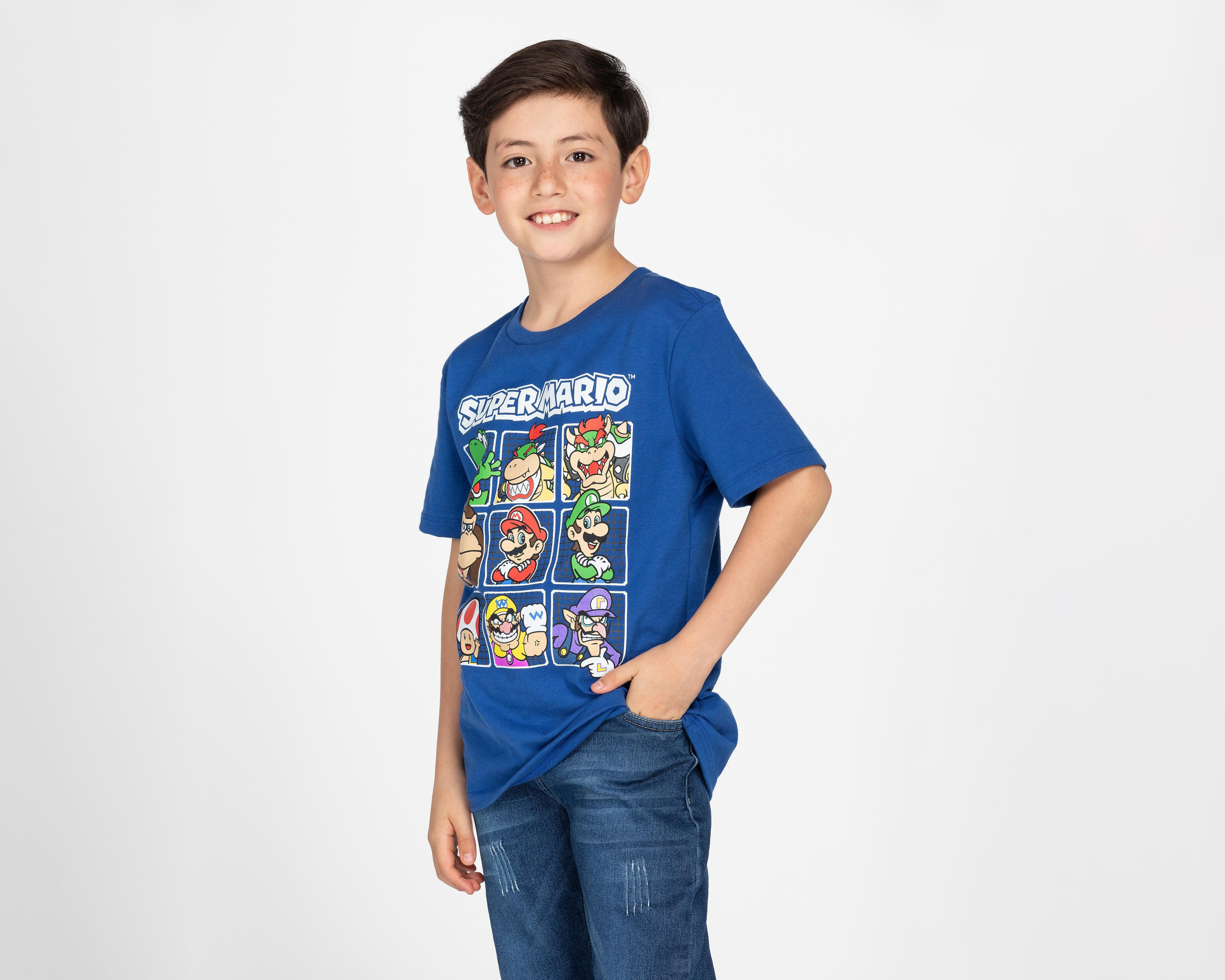 Playera Mario Bros para Niño