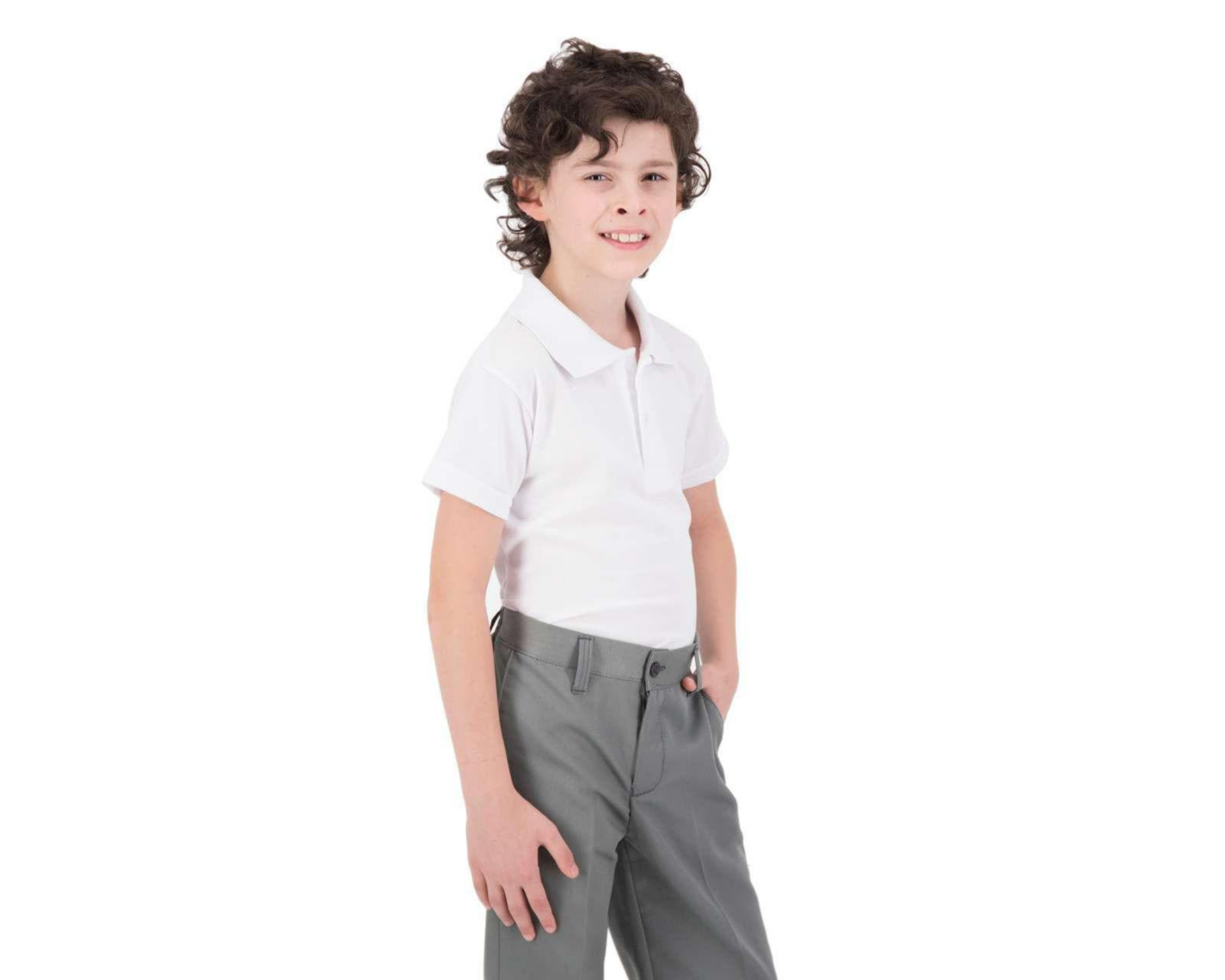 Playera Escolar color Blanco marca Grafito para Niño