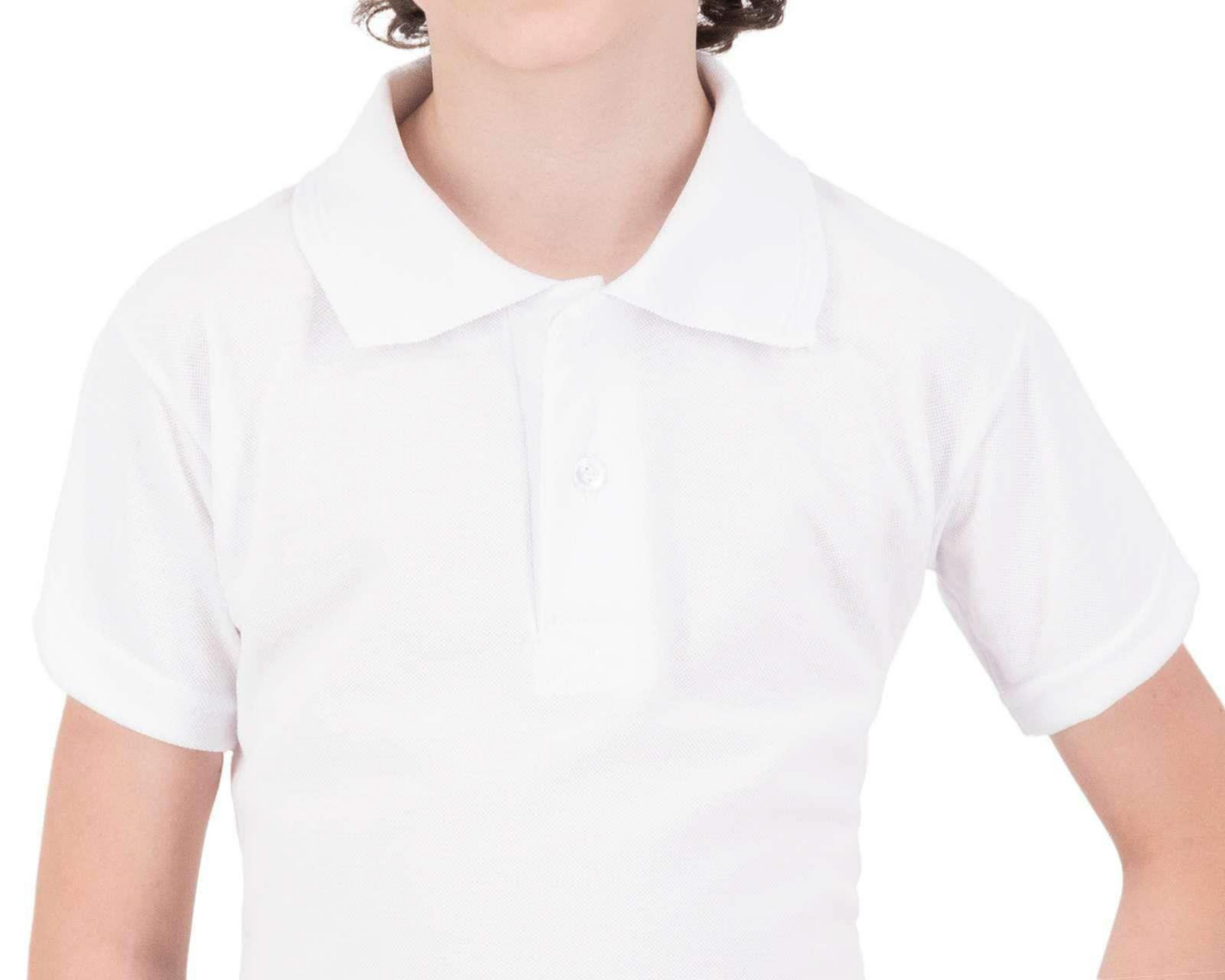 Foto 4 pulgar | Playera Escolar color Blanco marca Grafito para Niño