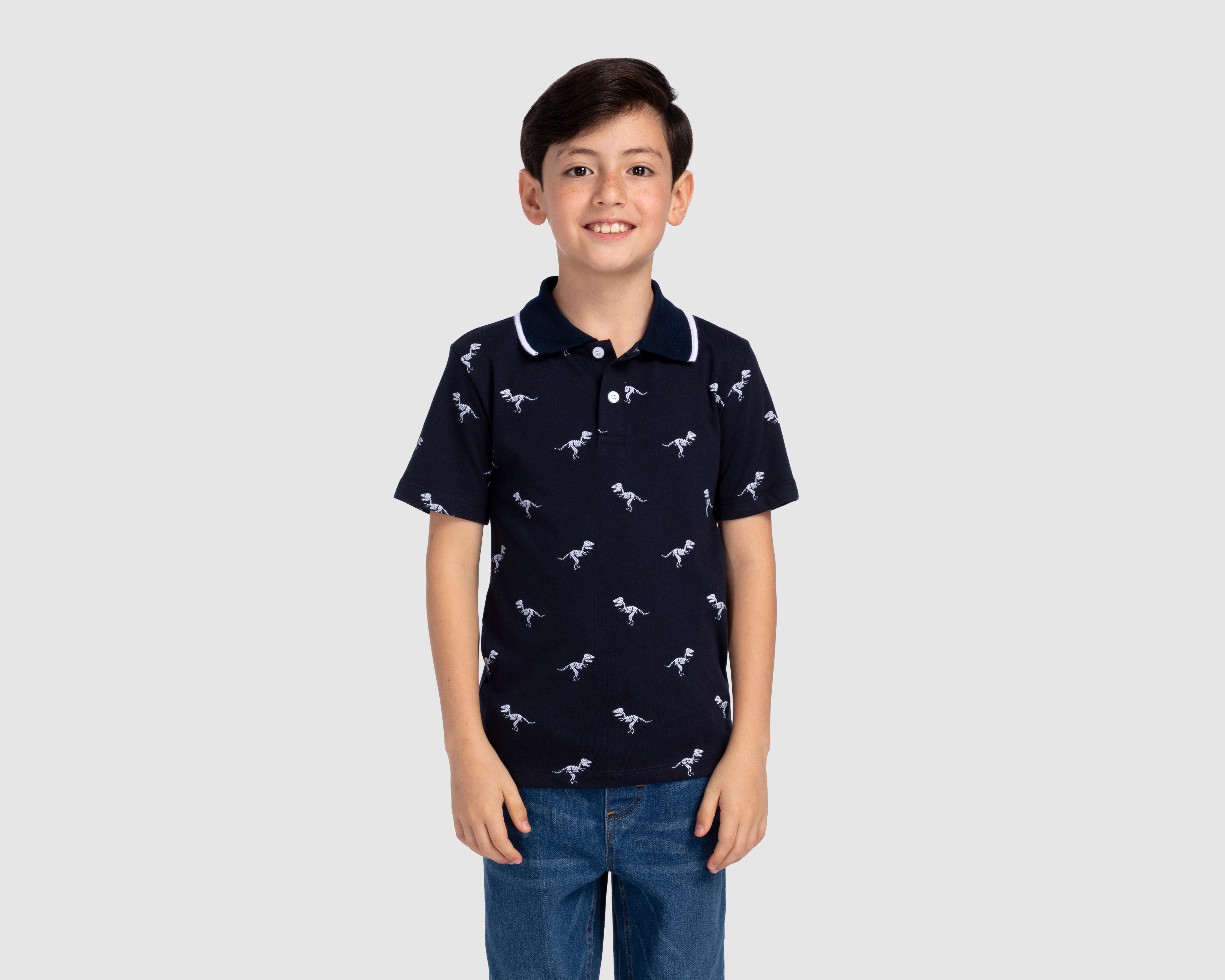 Foto 2 pulgar | Playera Refill Print de Dinosaurios para Niño