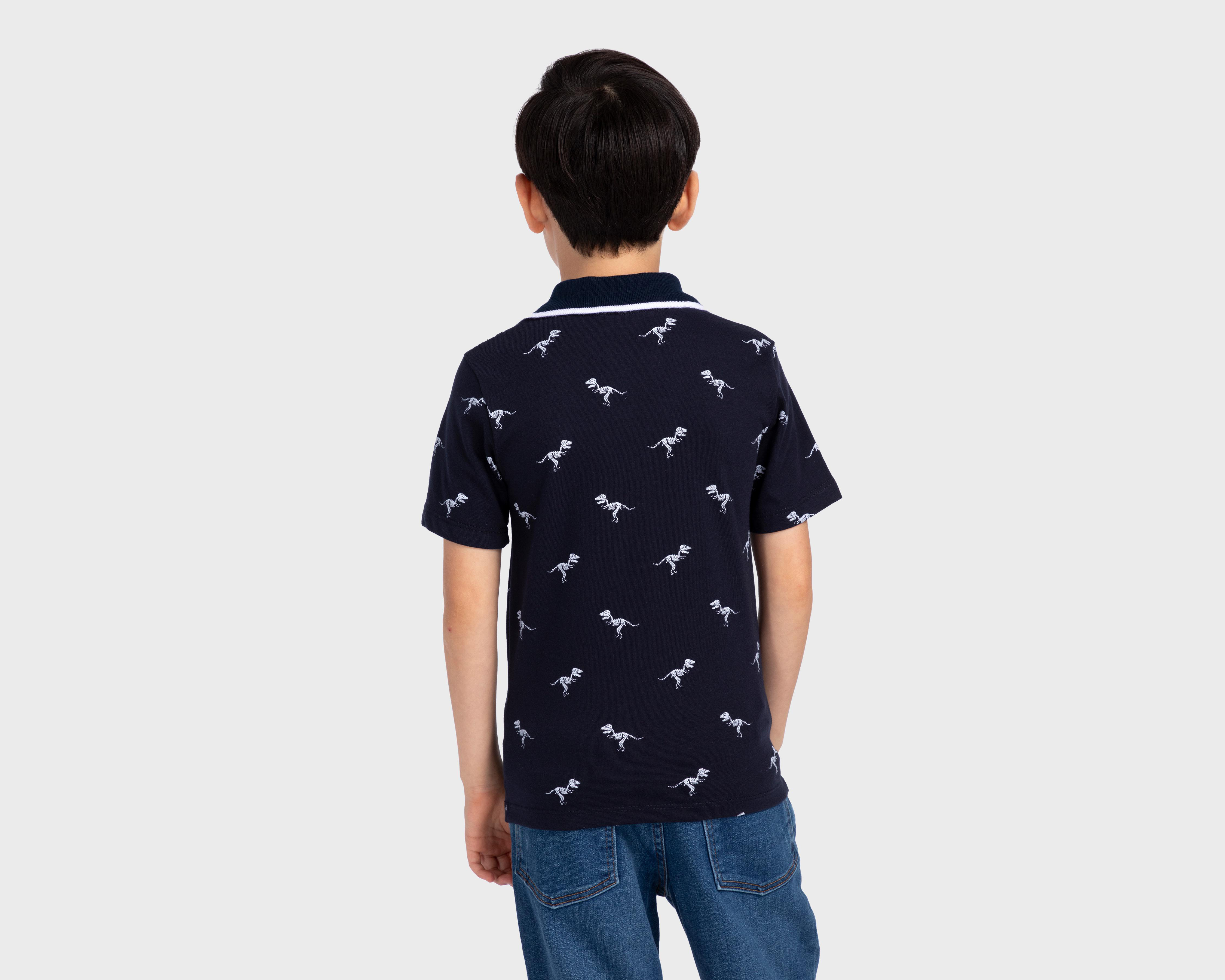 Foto 4 pulgar | Playera Refill Print de Dinosaurios para Niño