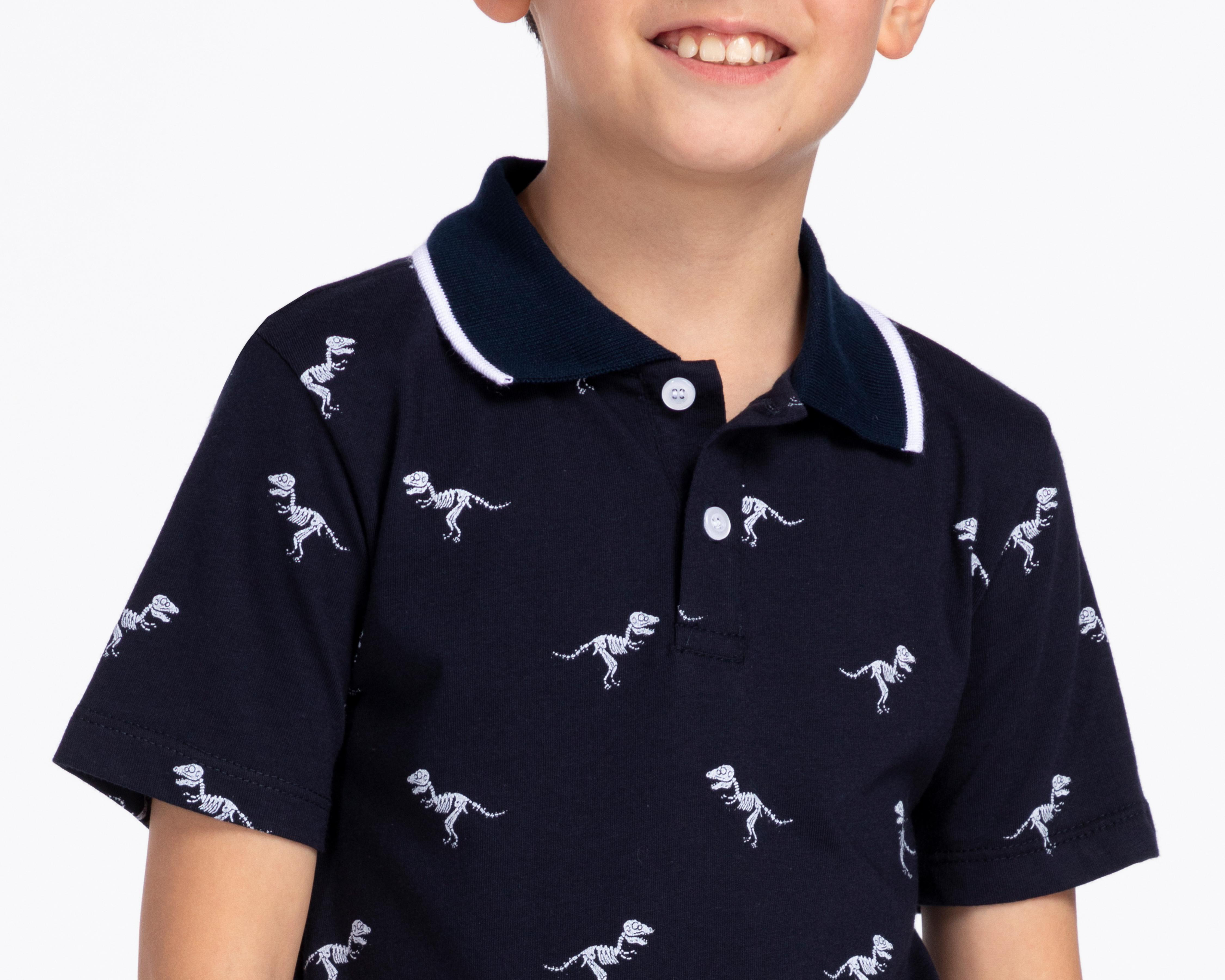 Foto 5 pulgar | Playera Refill Print de Dinosaurios para Niño