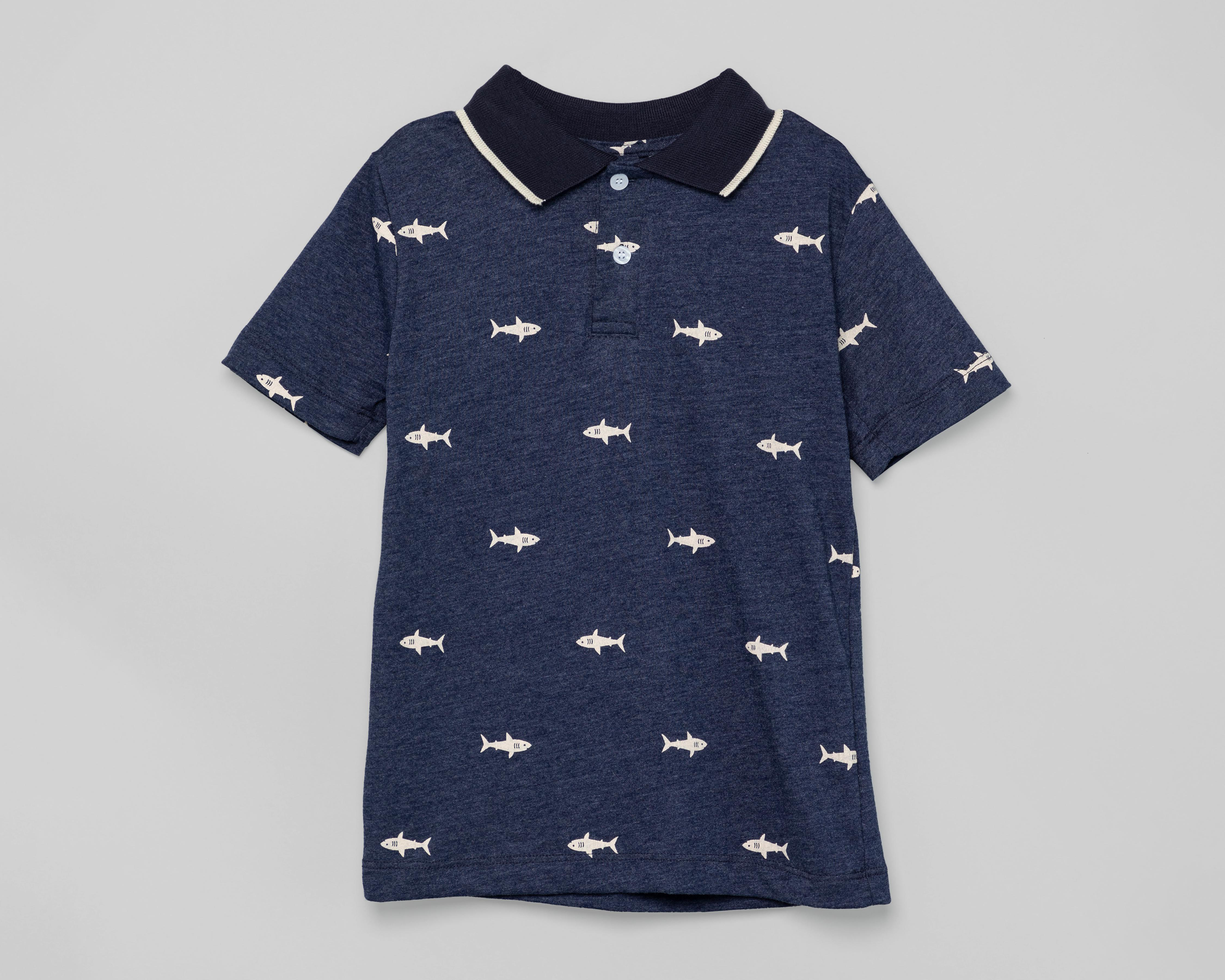 Foto 5 | Playera Refill Print de Tiburones para Niño