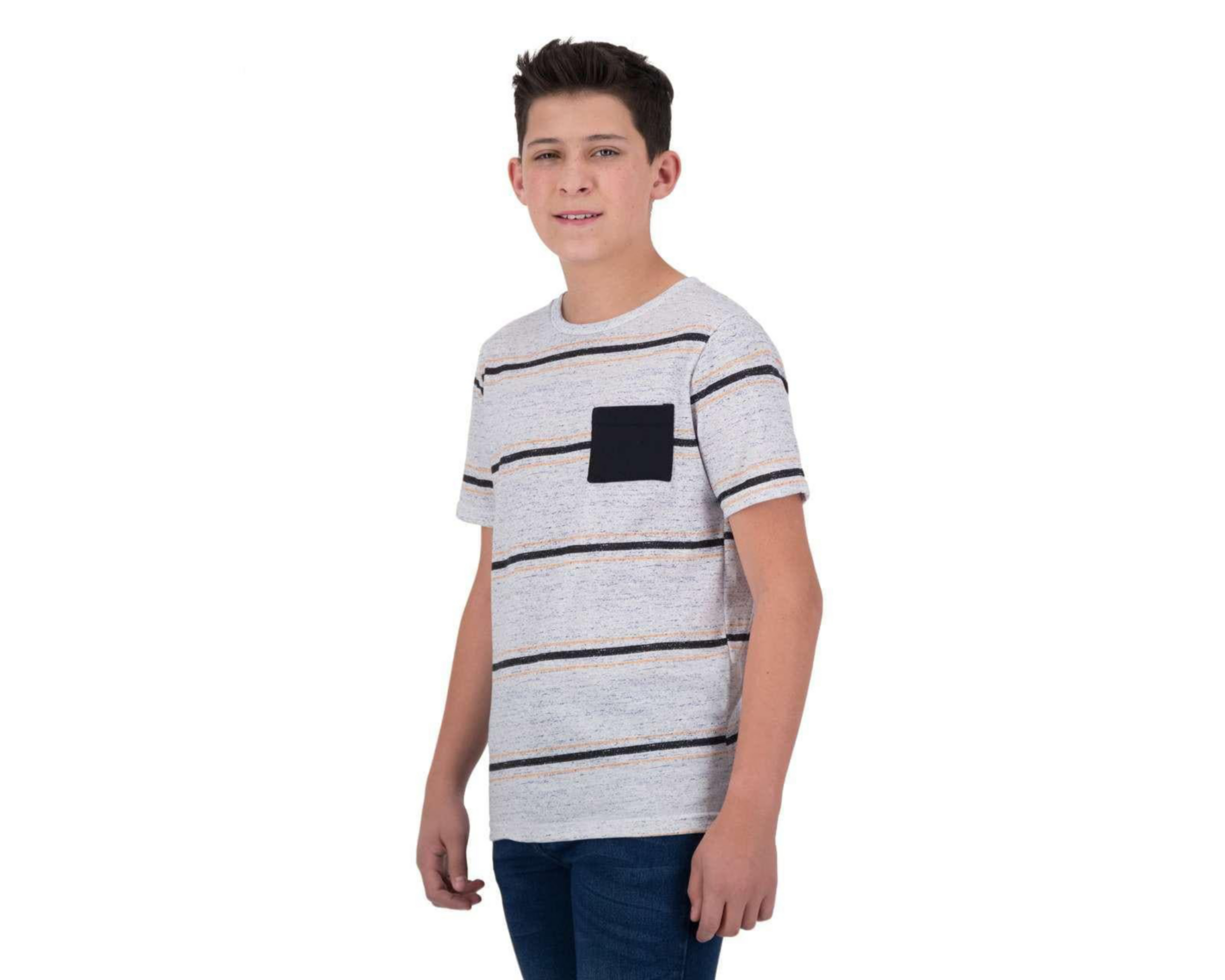 Playera Cuello Redondo Gris marca Refill Juvenil