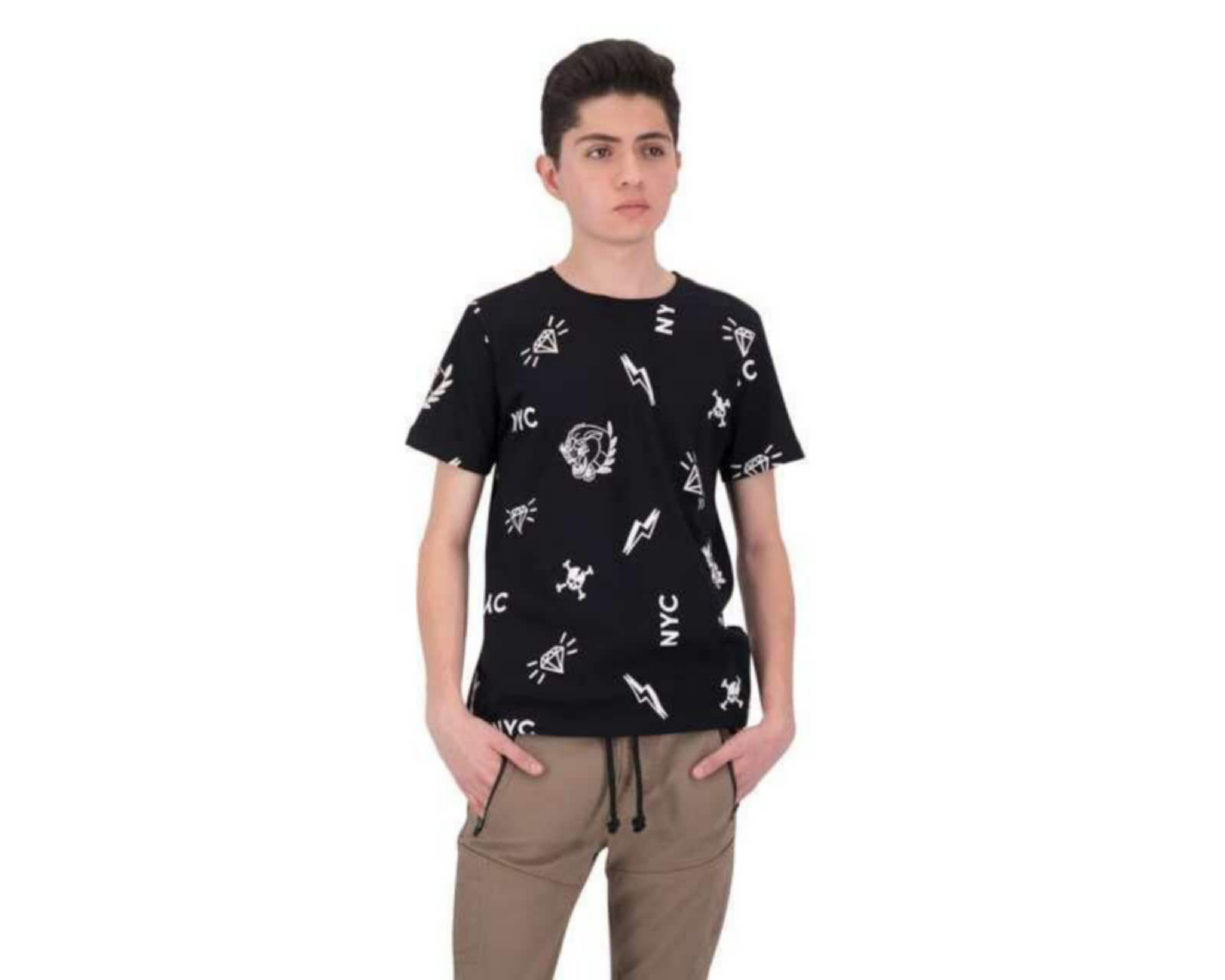 Foto 2 pulgar | Playera Neo*City Estampada Juvenil