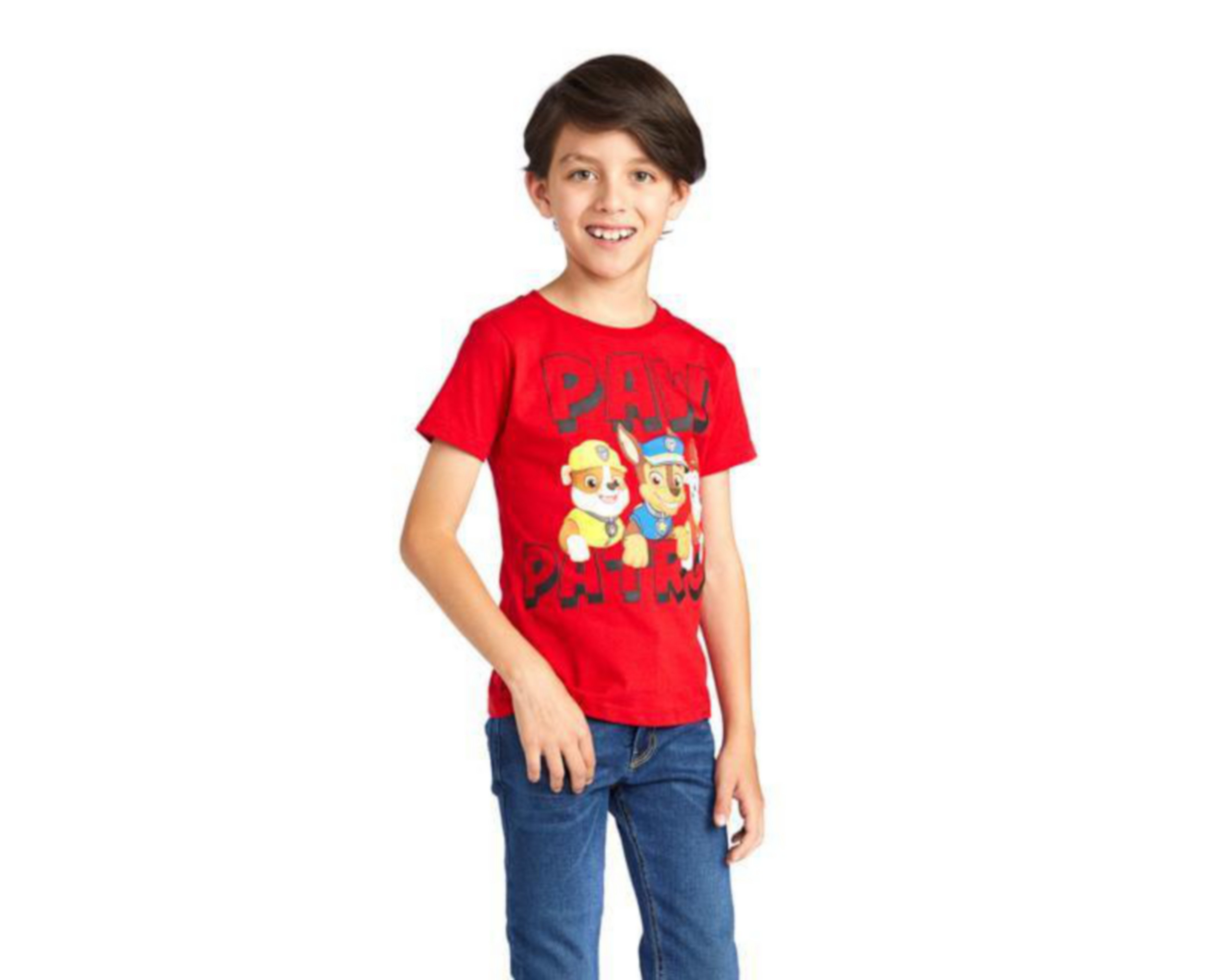 Foto 2 pulgar | Playera Paw Patrol color Rojo para Niño