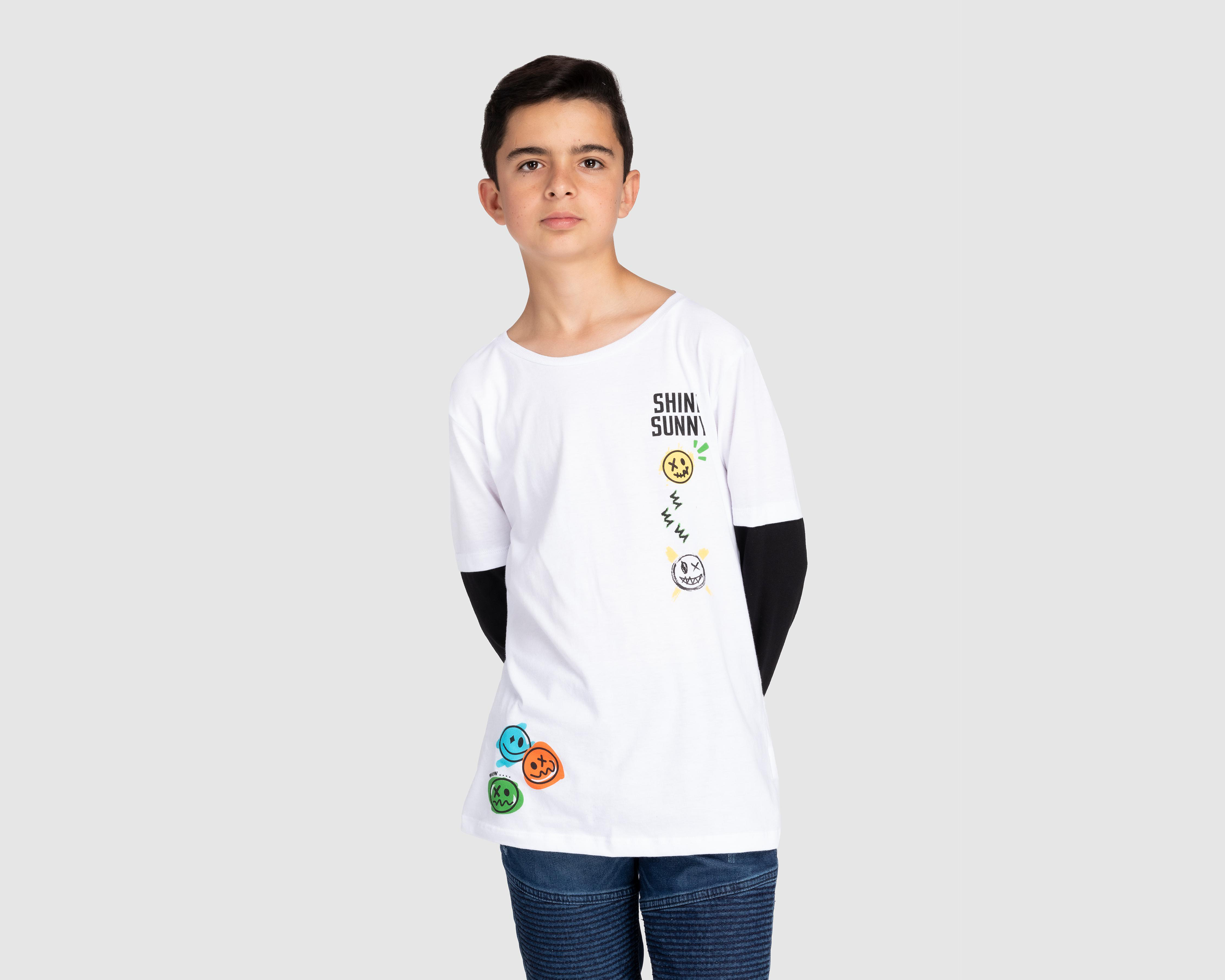 Foto 2 pulgar | Playera Neo*City Estampada Juvenil