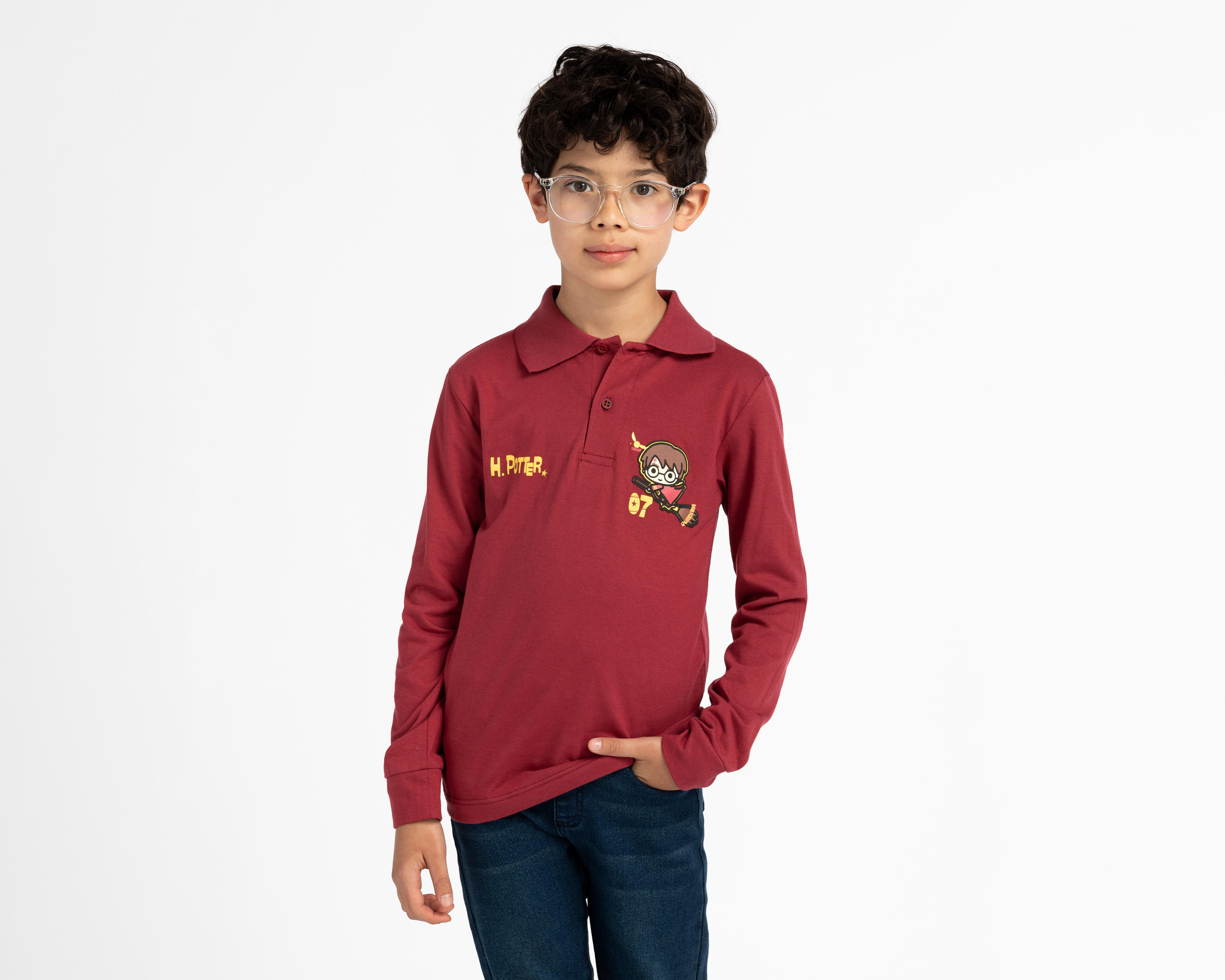 Foto 2 pulgar | Playera Harry Potter Estampada para Niño