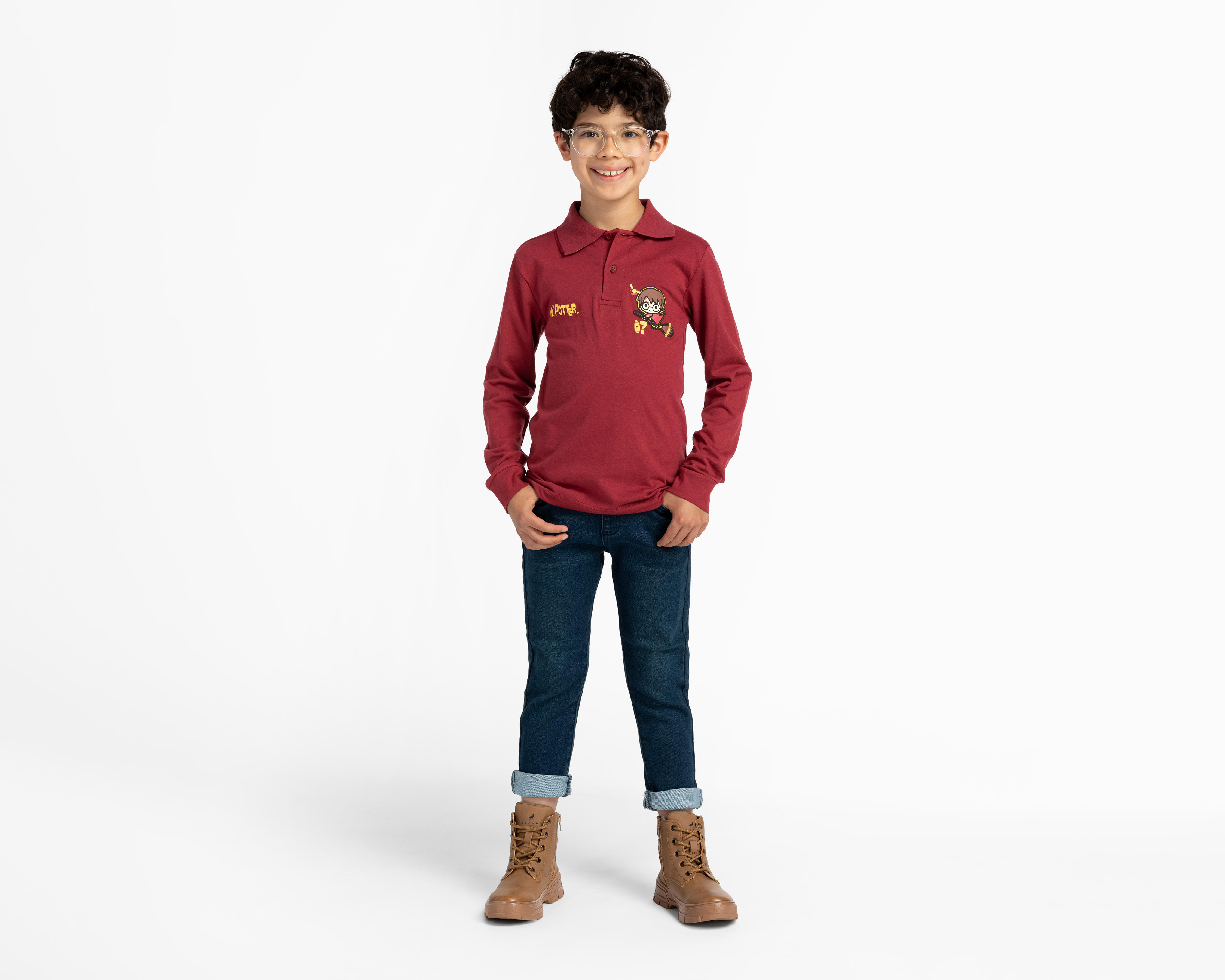 Foto 4 pulgar | Playera Harry Potter Estampada para Niño
