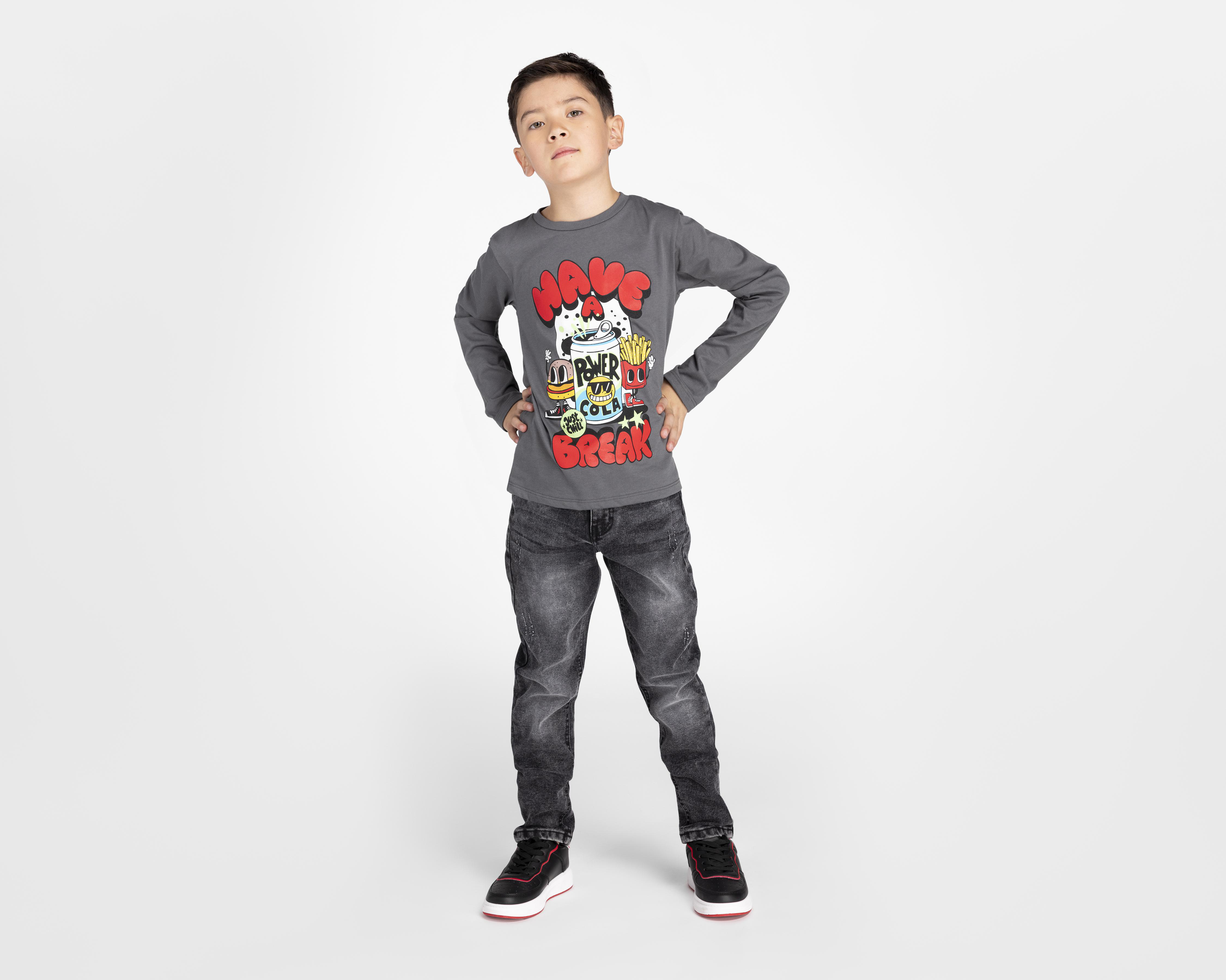 Foto 3 | Playera Neo*City Estampada para Niño