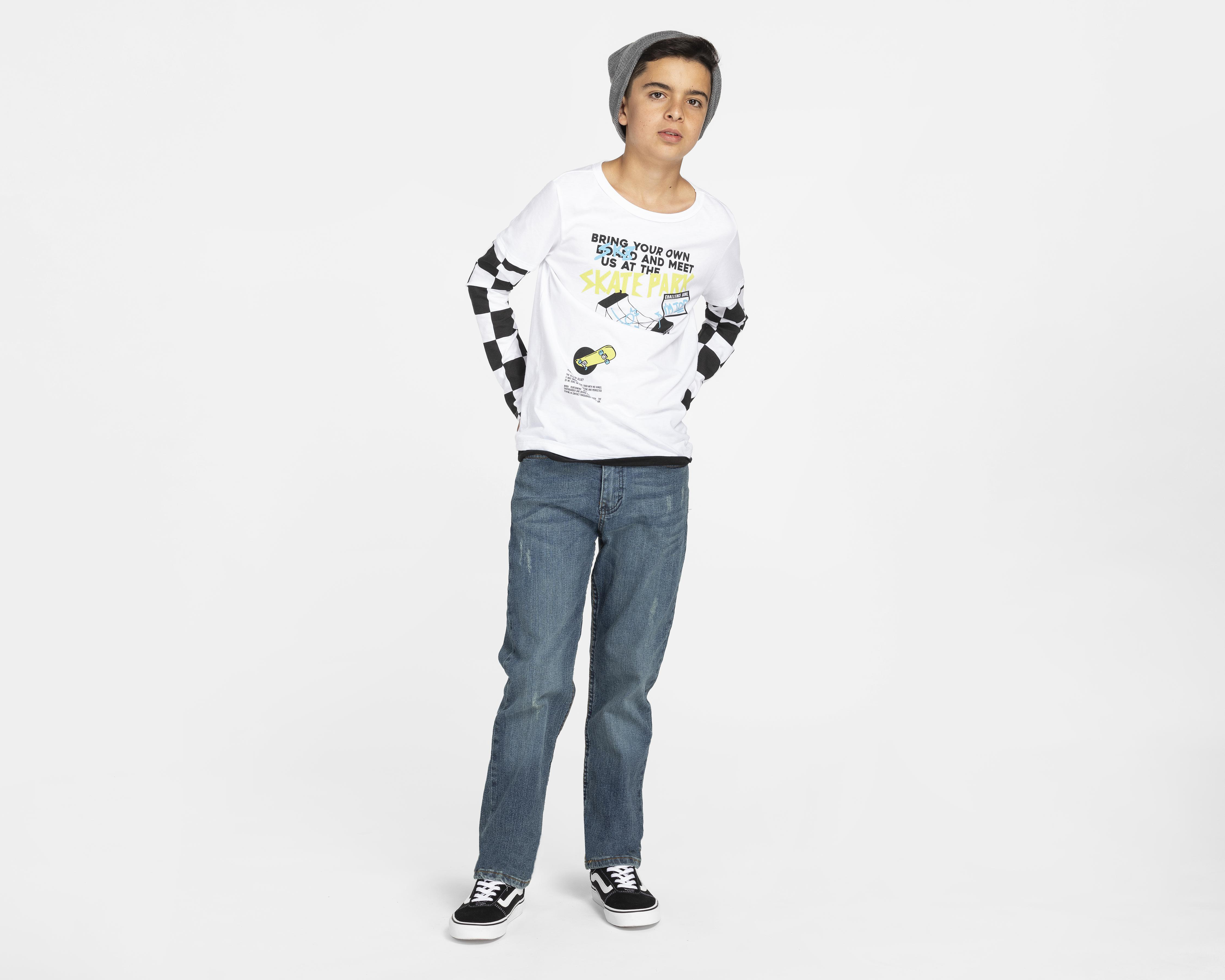 Foto 3 pulgar | Playera Neo*City Estampada Juvenil