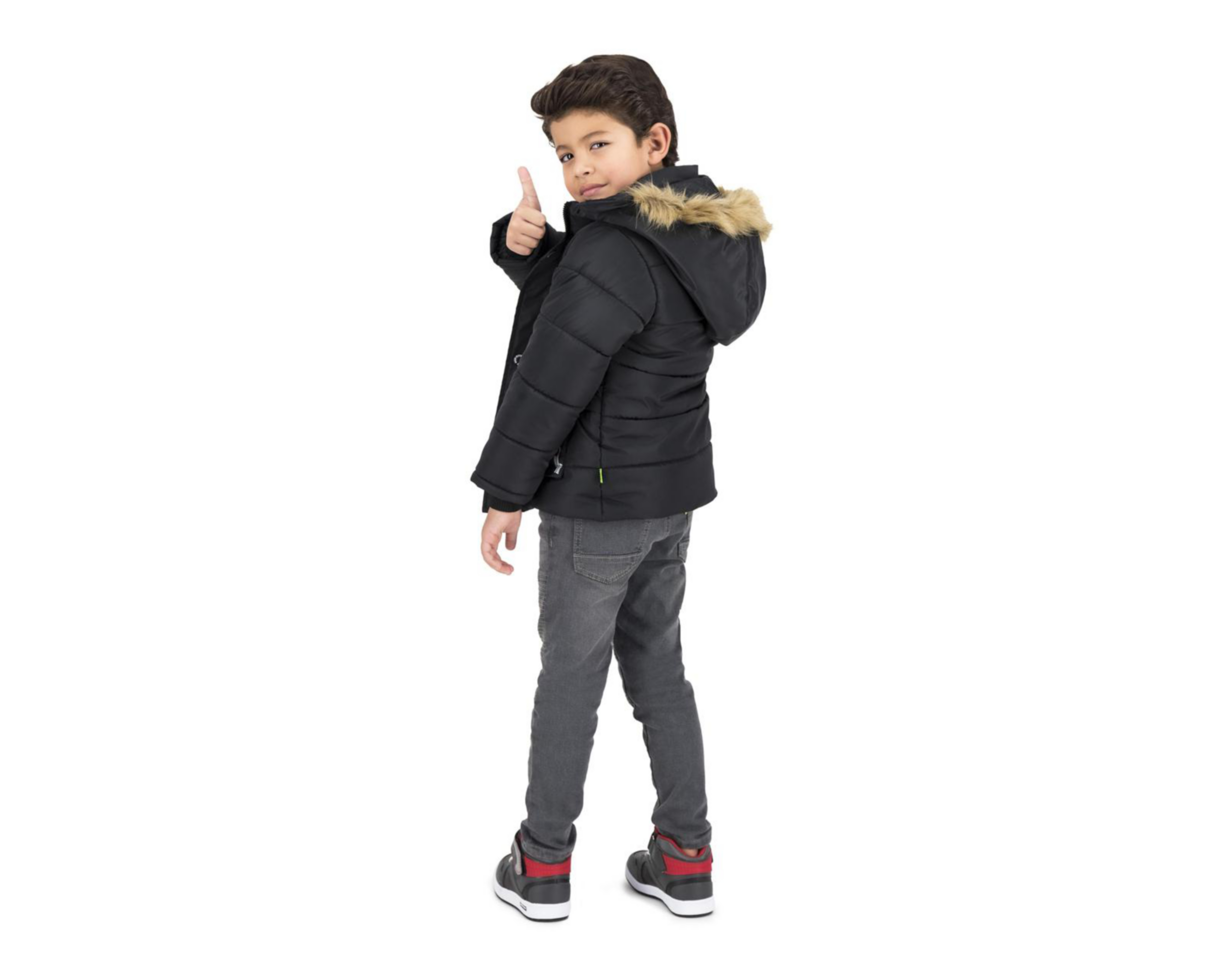 Foto 4 pulgar | Chamarra Neo*City con Gorro para Niño