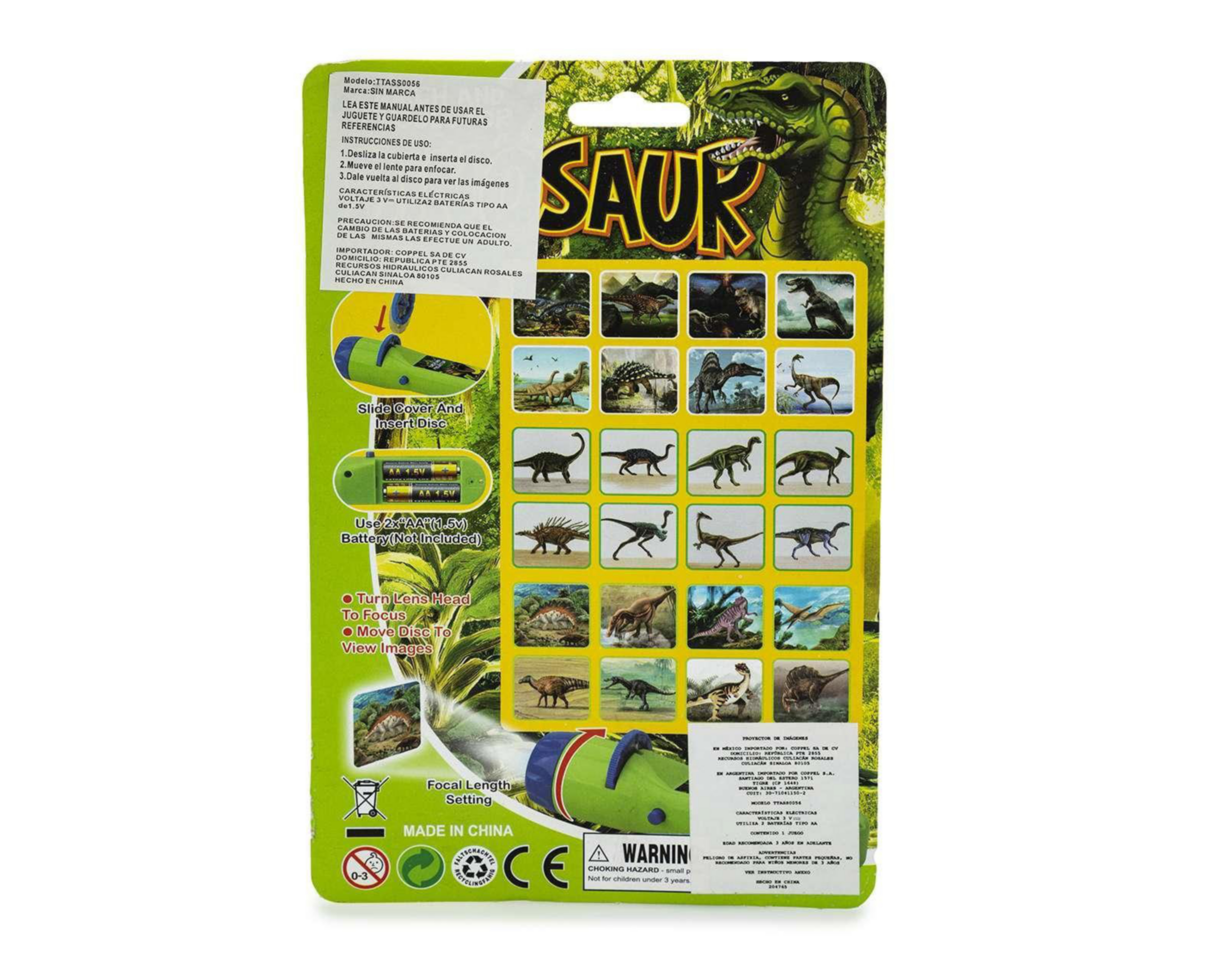 Foto 2 | Proyector de Imágenes de Dinosaurio