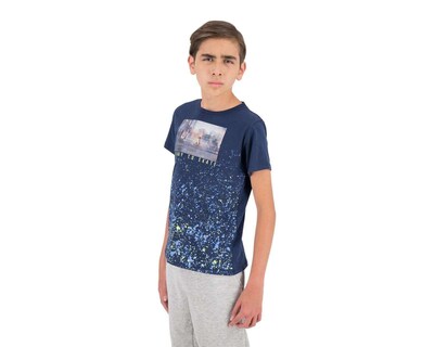 Foto 1 | Playera Neo*City Manga Corta Estampada Juvenil