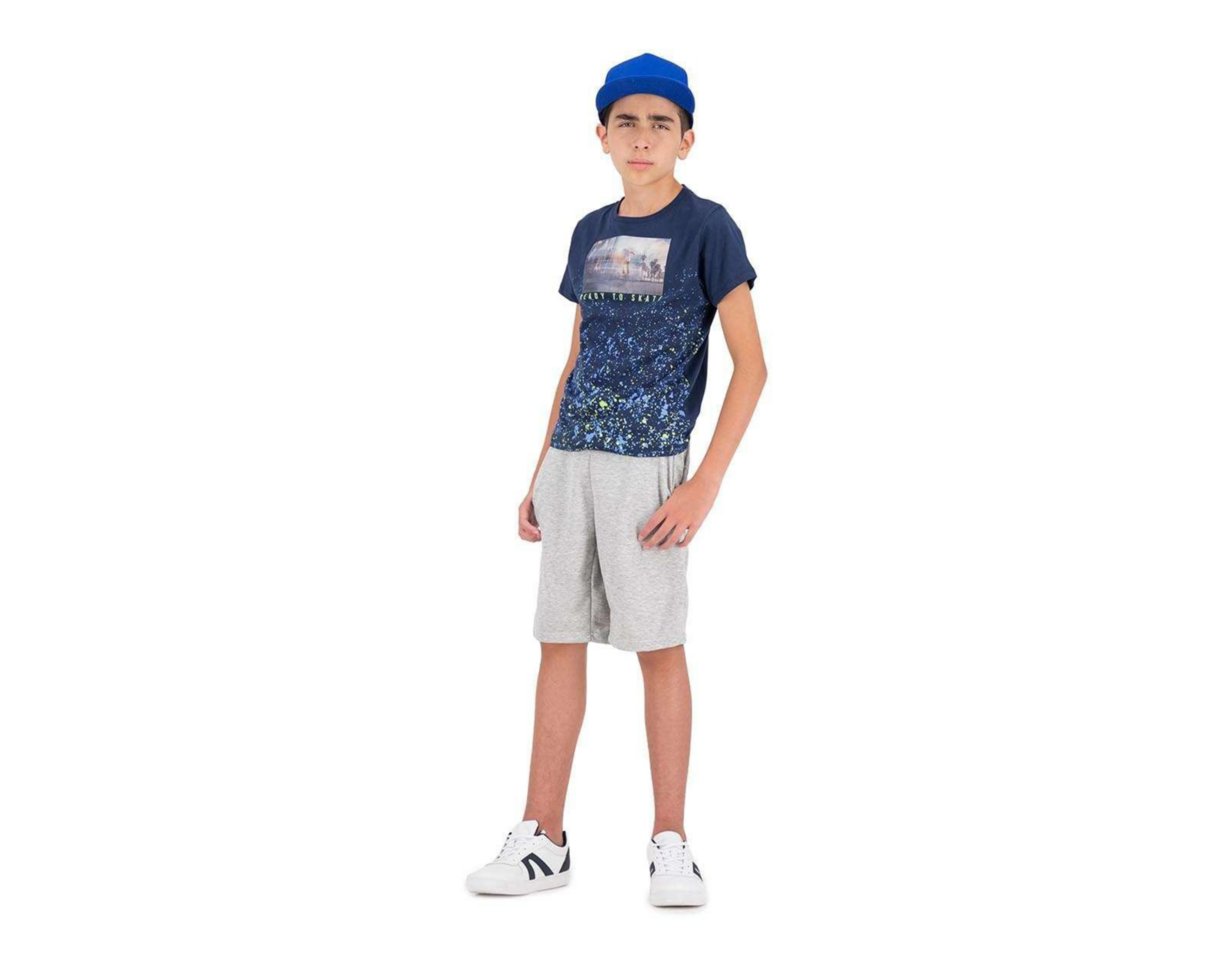 Foto 3 pulgar | Playera Neo*City Manga Corta Estampada Juvenil