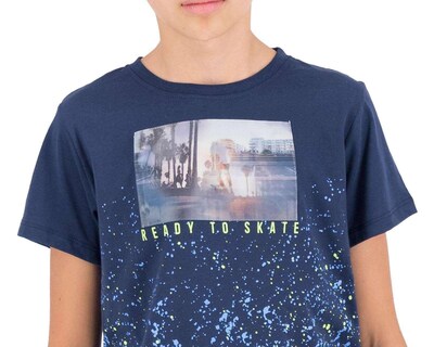 Foto 4 | Playera Neo*City Manga Corta Estampada Juvenil