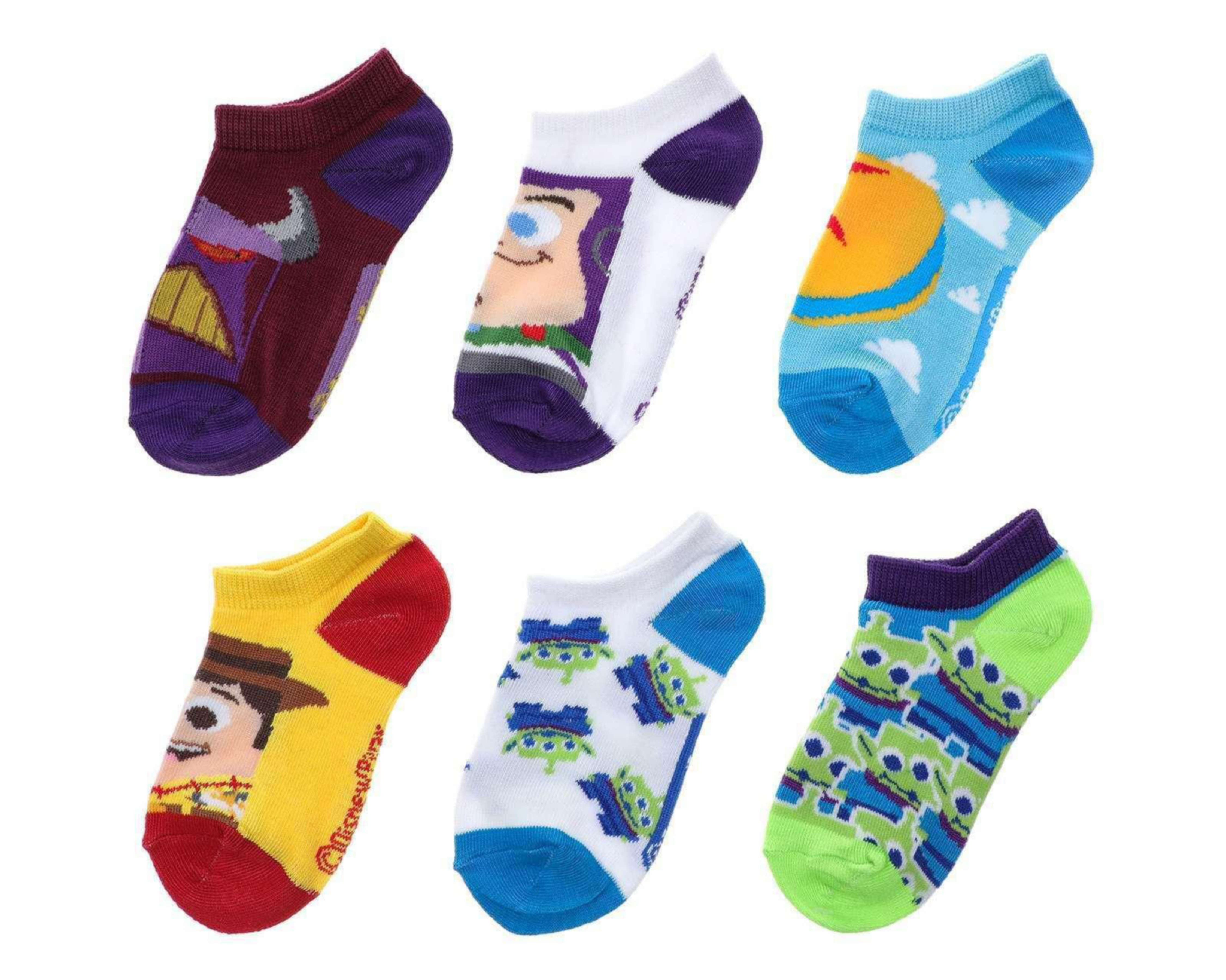 Foto 2 pulgar | Calcetas Tines Disney Toy Story para Niño 6 Pares