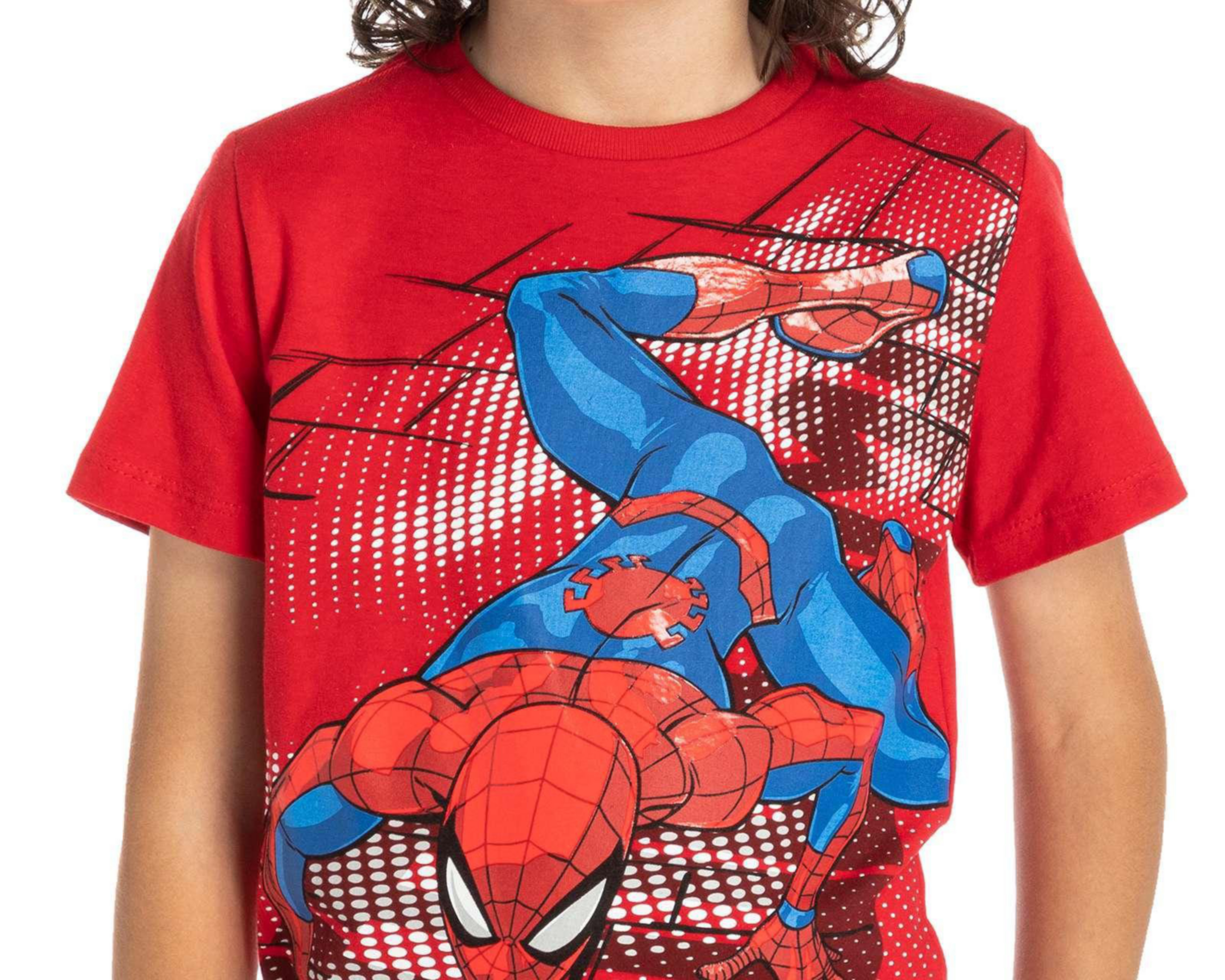 Foto 4 pulgar | Playera Roja Spiderman para Niño