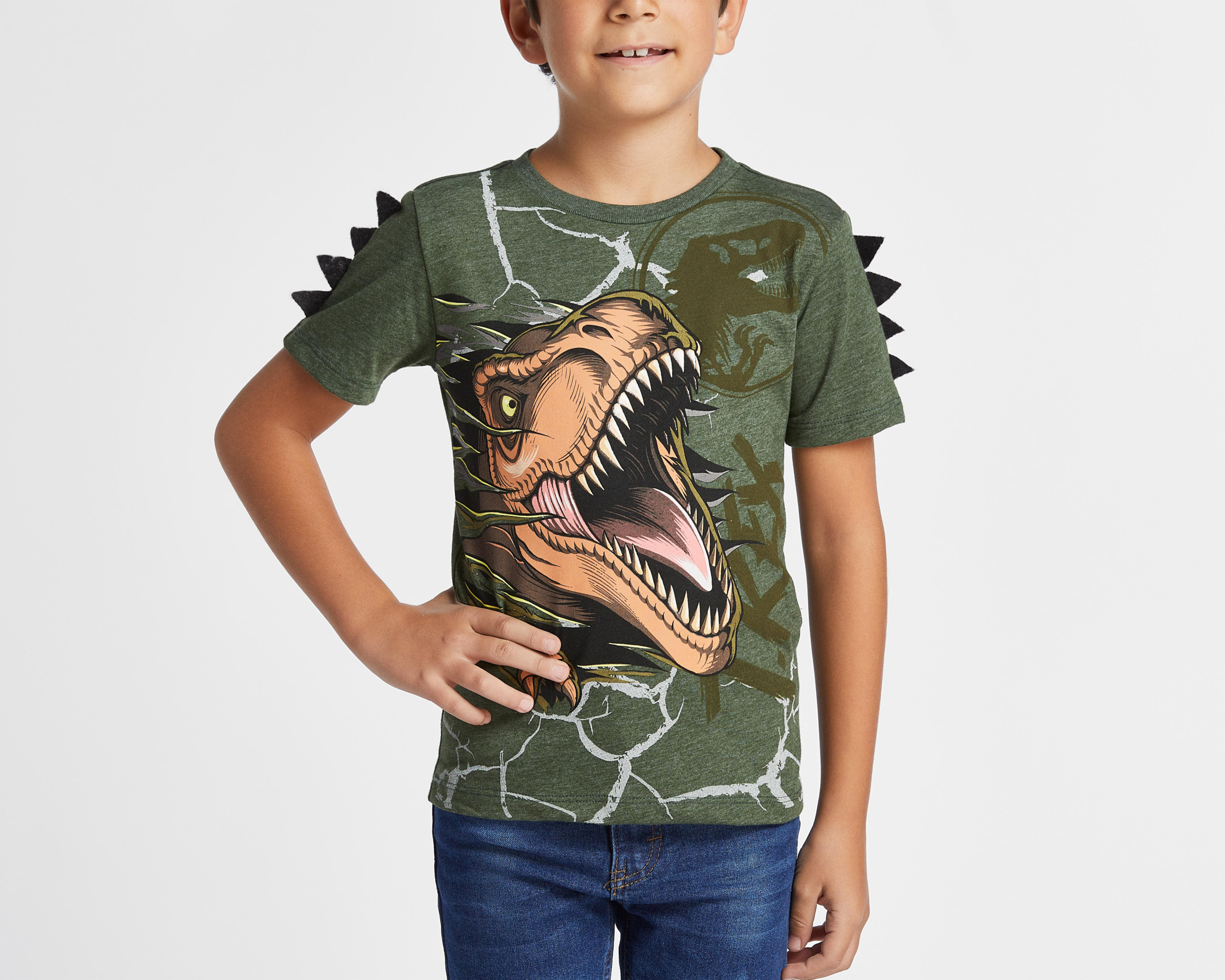 Foto 4 pulgar | Playera Jurassic World Estampada para Niño