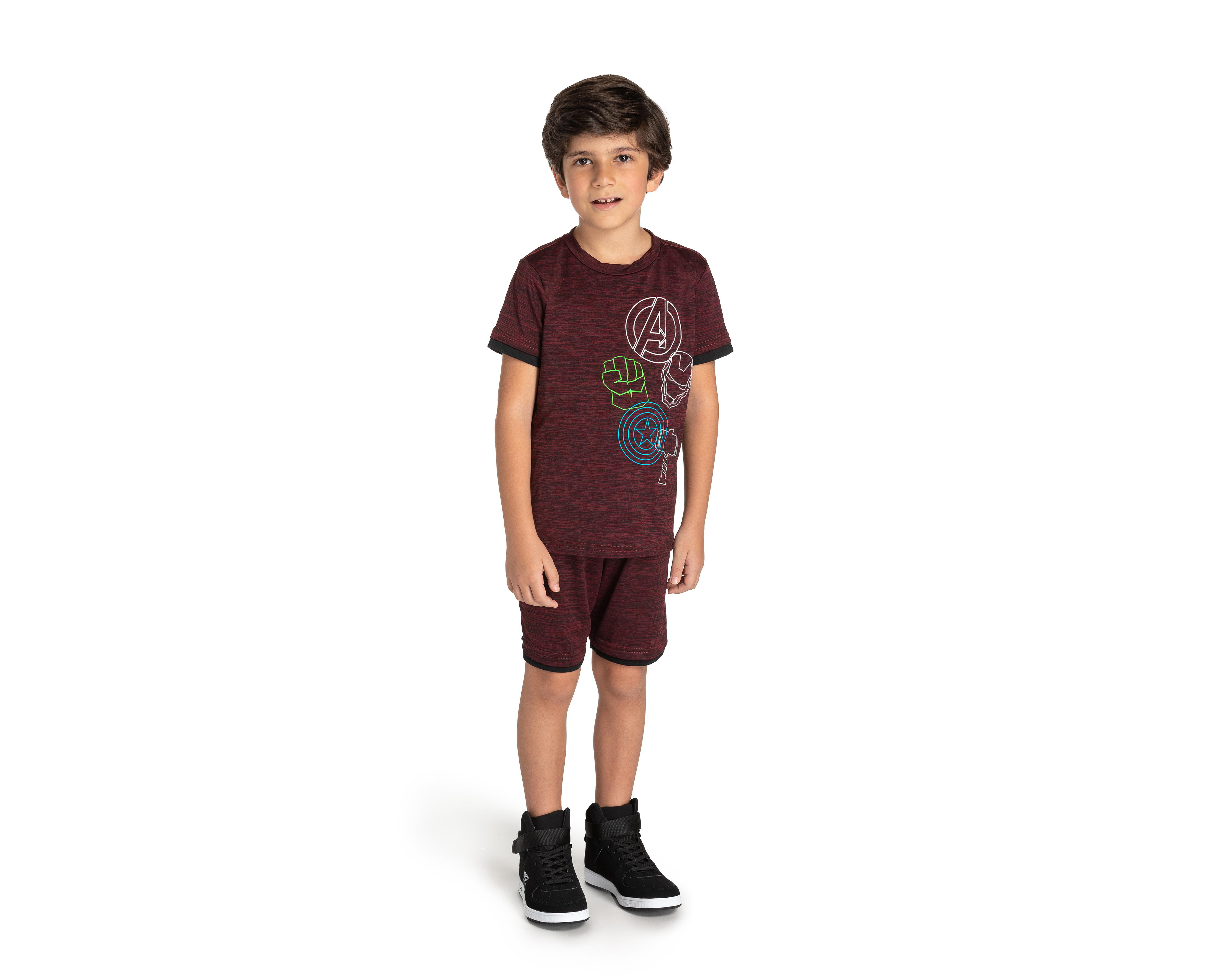 Conjunto con Short de Algodón Marvel Avengers Manga Corta 2 Piezas $79