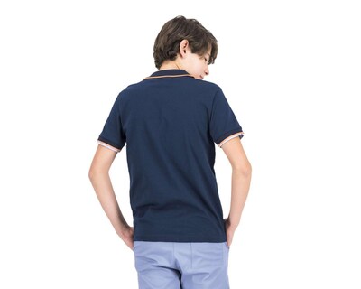 Foto 2 | Playera Polo Refill Azul Marino Juvenil