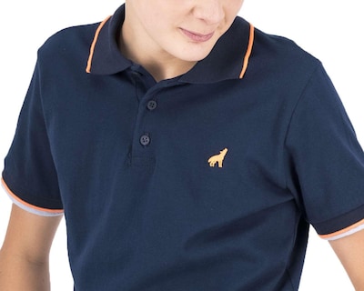 Foto 3 | Playera Polo Refill Azul Marino Juvenil